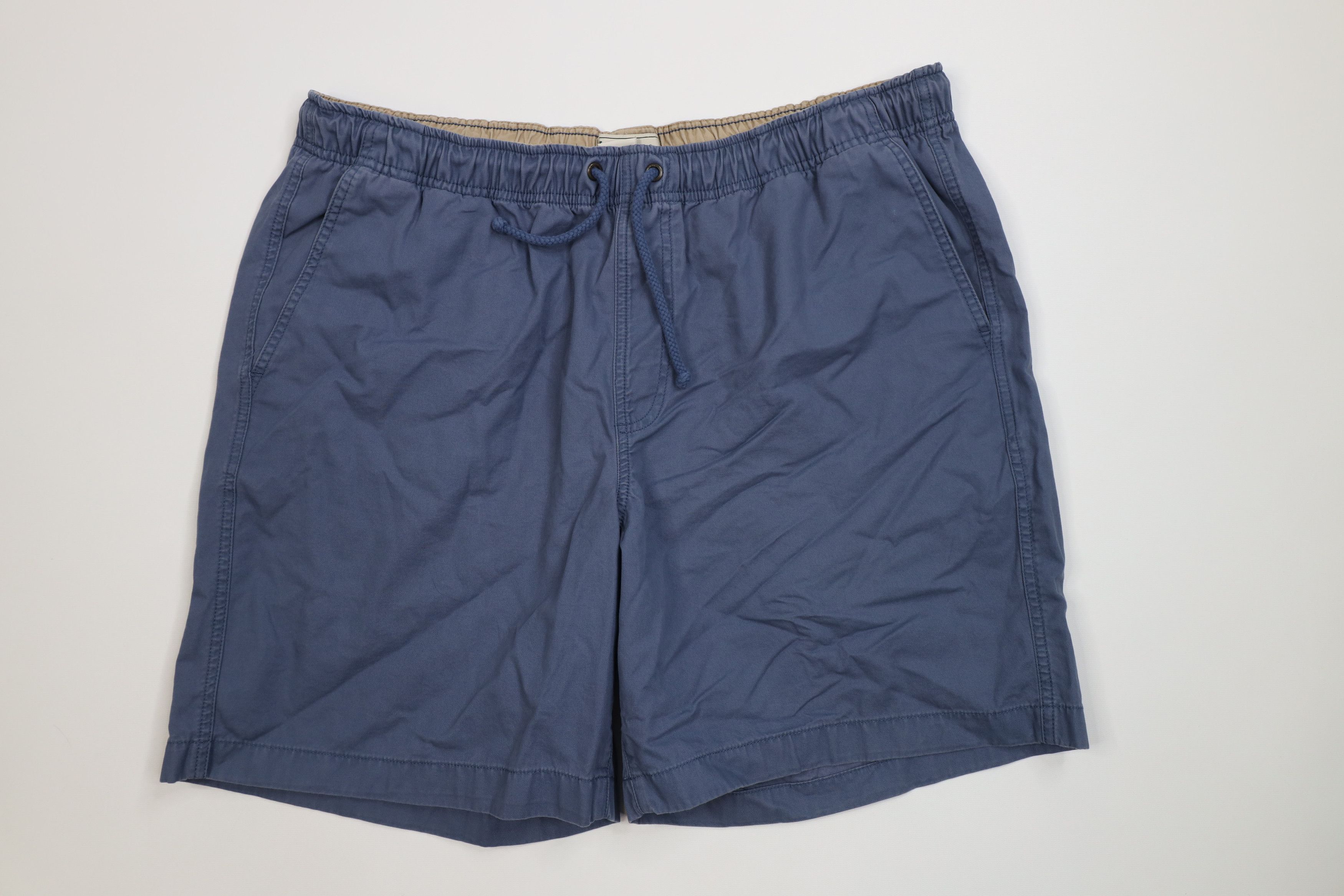 L.L. Bean Vtg 90s Y2K LL Bean Above Knee Shorts Organic Cotton Blue Size US 36 / EU 52 - 1 Thumbnail