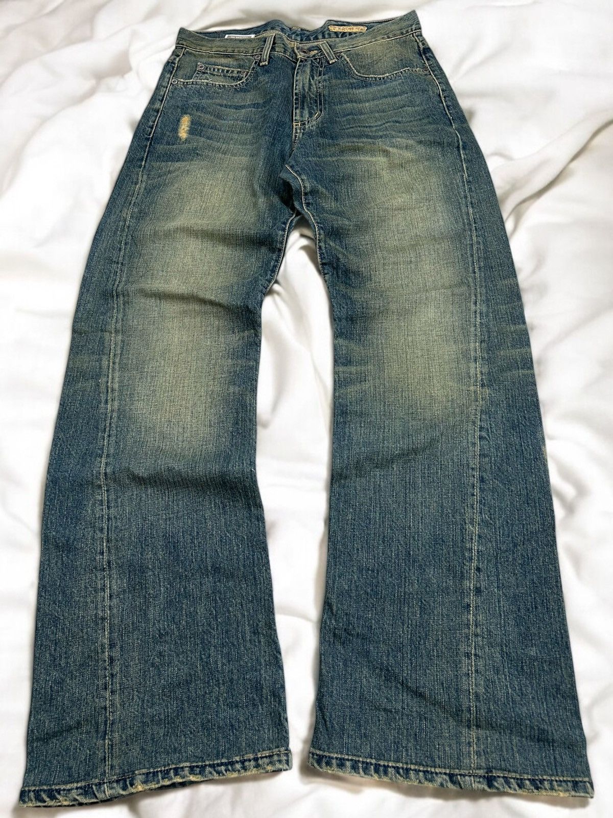 Hysteric Glamour Chip Pepper Jean Baggy Mud Washed Whisker Distressed Size US 30 / EU 46 - 1 Thumbnail