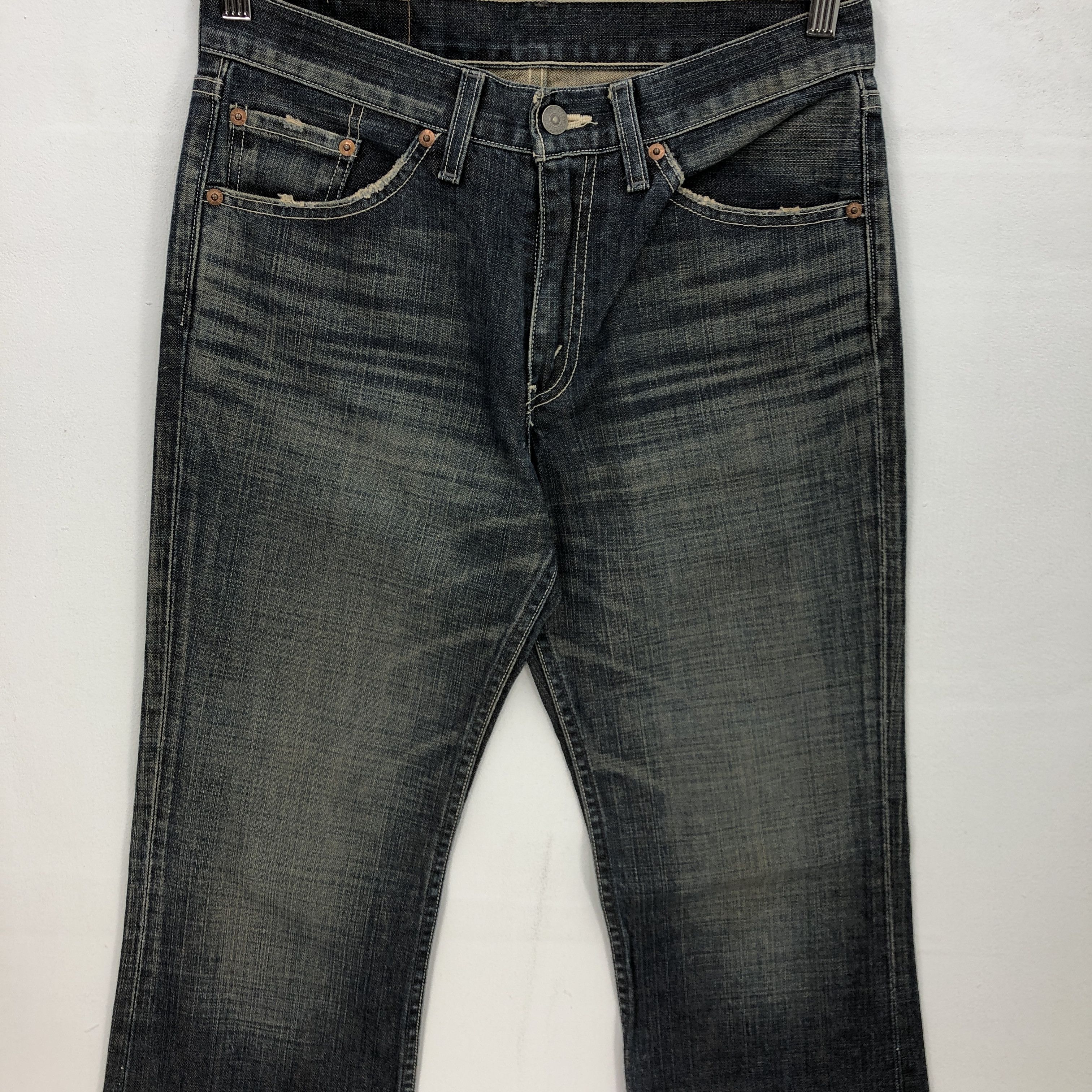 Levi's Vintage Levis Jeans Levi's 517 Flare Denim Boot Cut Pants Size 30" / US 8 / IT 44 - 3 Thumbnail