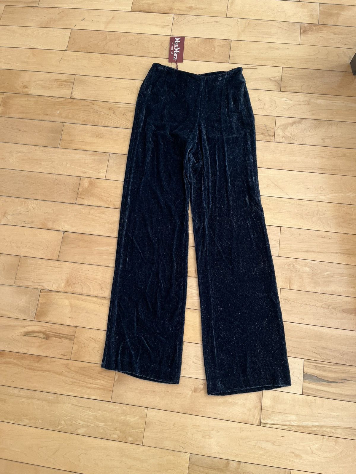 Max Mara NWT - Max Mara Chenille Silk Trousers Size 28" / US 6 / IT 42 - 1 Thumbnail
