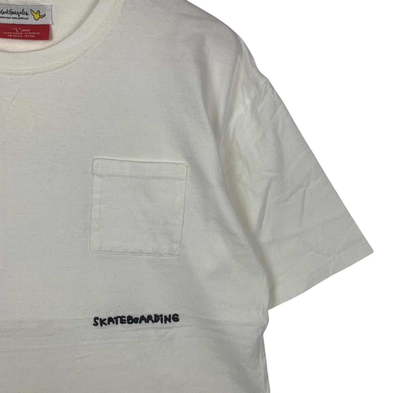 Other MARK GONZALES SKATEBOARD White Pride Poem Tee Shirt Size US L / EU 52-54 / 3 - 5 Thumbnail