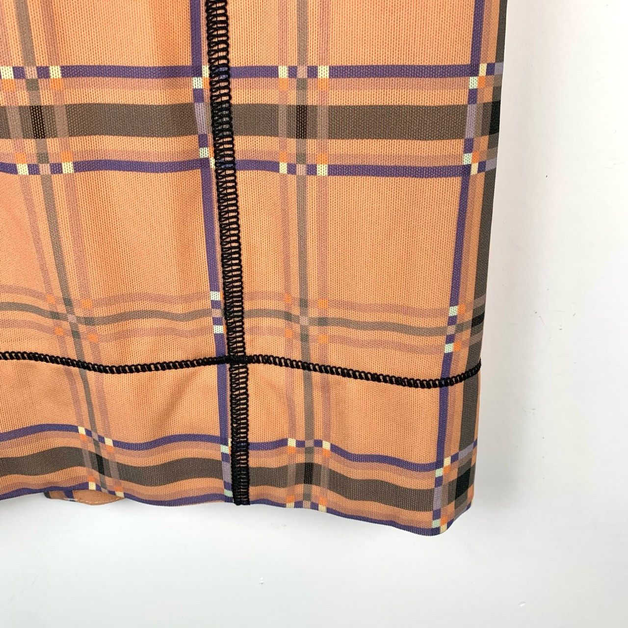 Miu Miu Miu Miu Apricot Pink Checkered Back Slit Straight Skirt Size 27" / US 4 / IT 40 - 4 Thumbnail