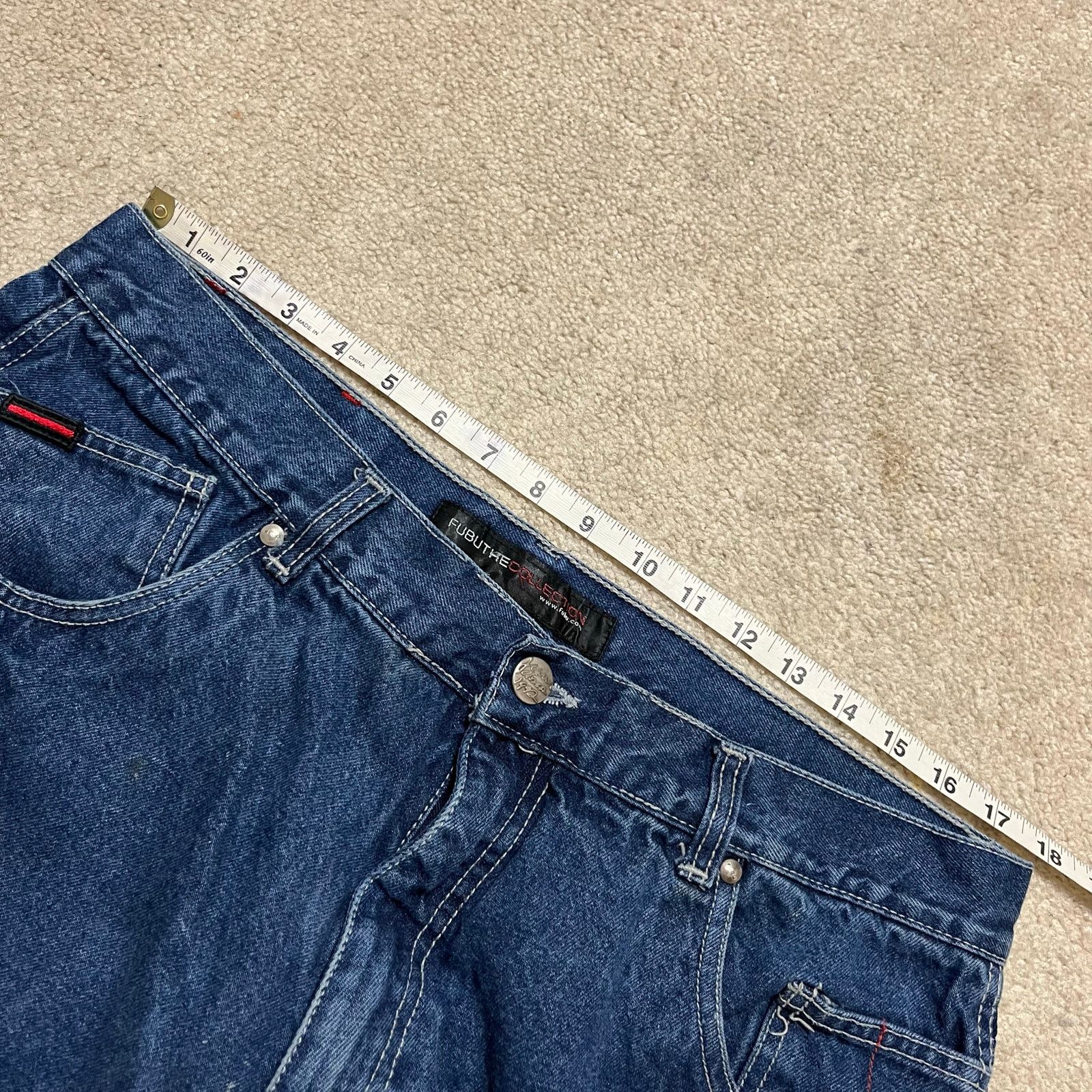 Fubu Fubu Collection Y2K Baggy Skater Wide Leg Blue Jeans 36Wx31L Size US 36 / EU 52 - 6 Thumbnail