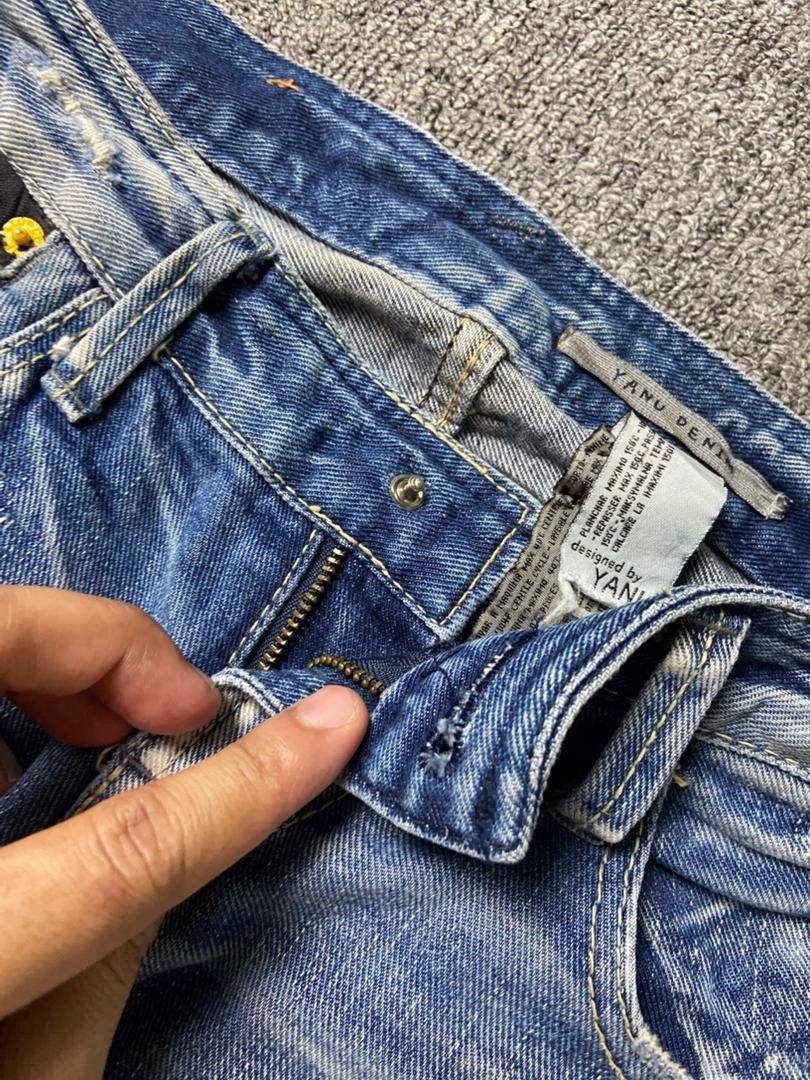 Japanese Brand YANU Collection Distressed Denim Ripped Jeans (184) Size US 29 - 9 Thumbnail