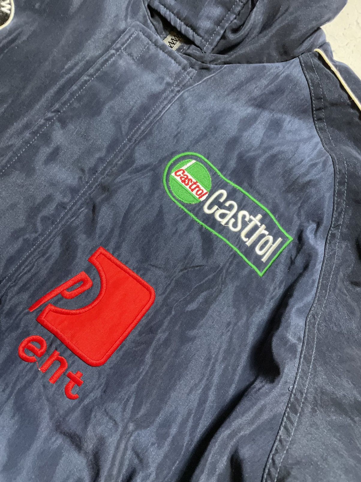 BMW Vintage BMW Bomber Racing Jacket Y2K Big Logo HP Y2K F1 Team Size US L / EU 52-54 / 3 - 6 Thumbnail