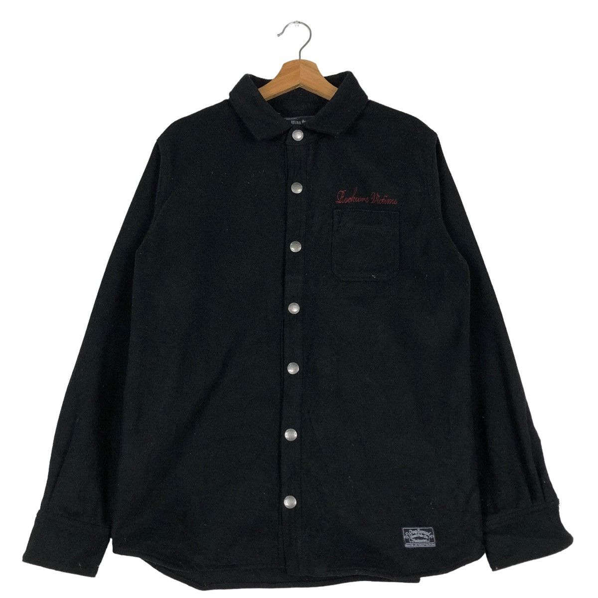 Japanese Brand 🔥BIKER WOOL JACKET PUNK DESIGN WING SPREAD MOTORCYCLE Size US L / EU 52-54 / 3 - 1 Thumbnail