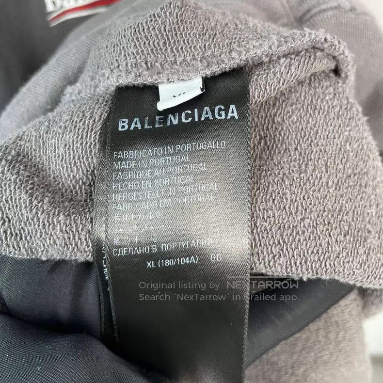 Balenciaga Balenciaga Charcoal Grey Distressed Coca-Cola Logo Hooded Size US XL / EU 56 / 4 - 9 Thumbnail
