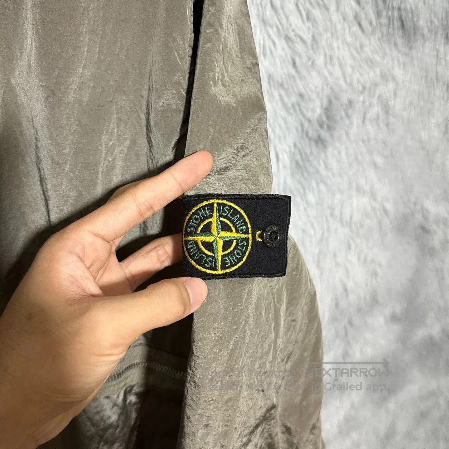 Stone Island stone island metallic nylon jacket in silver. Size US XXL / EU 58 / 5 - 4 Thumbnail
