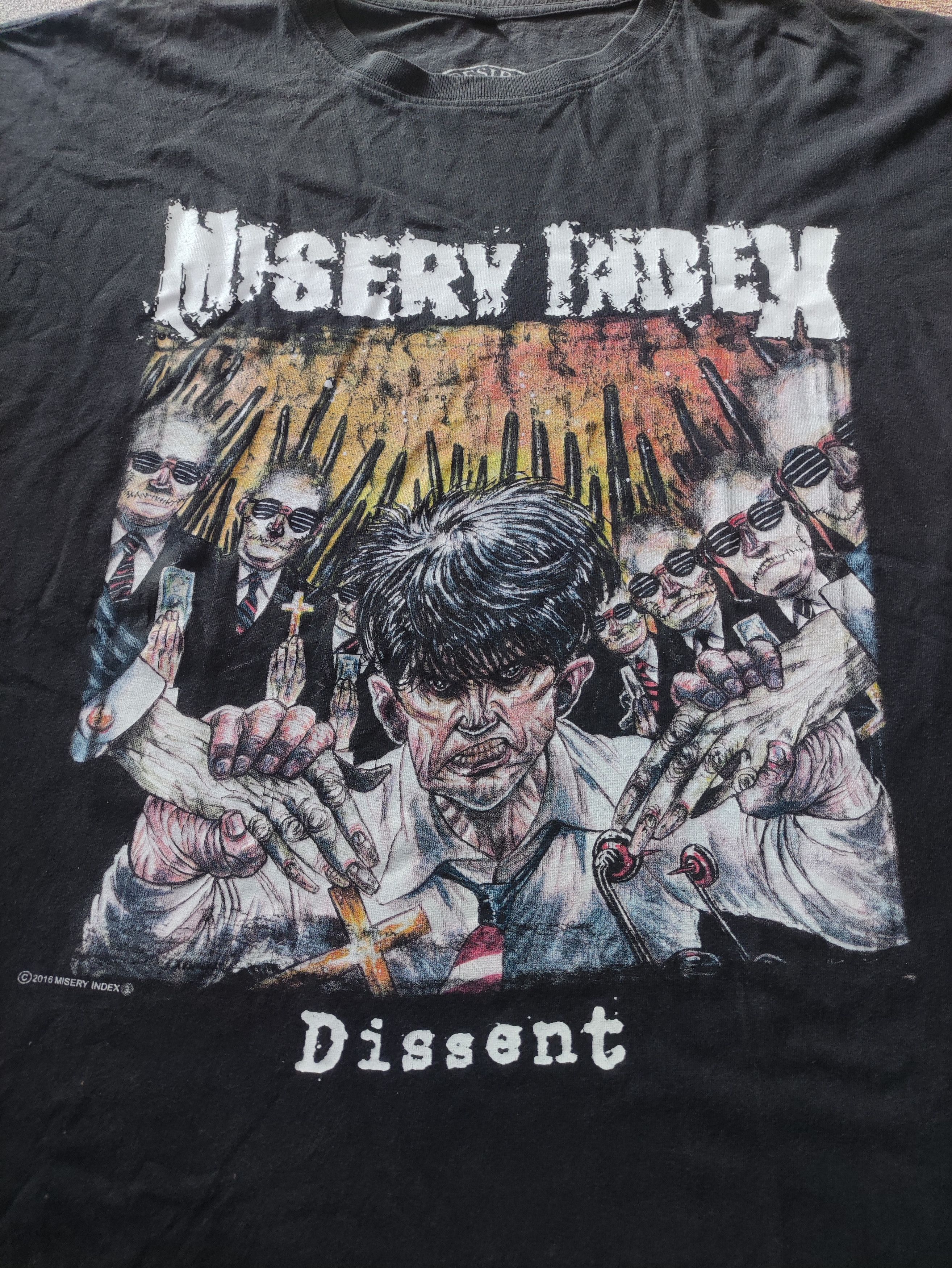 Band Tees MISERY INDEX DISSENT Size US XL / EU 56 / 4 - 3 Thumbnail