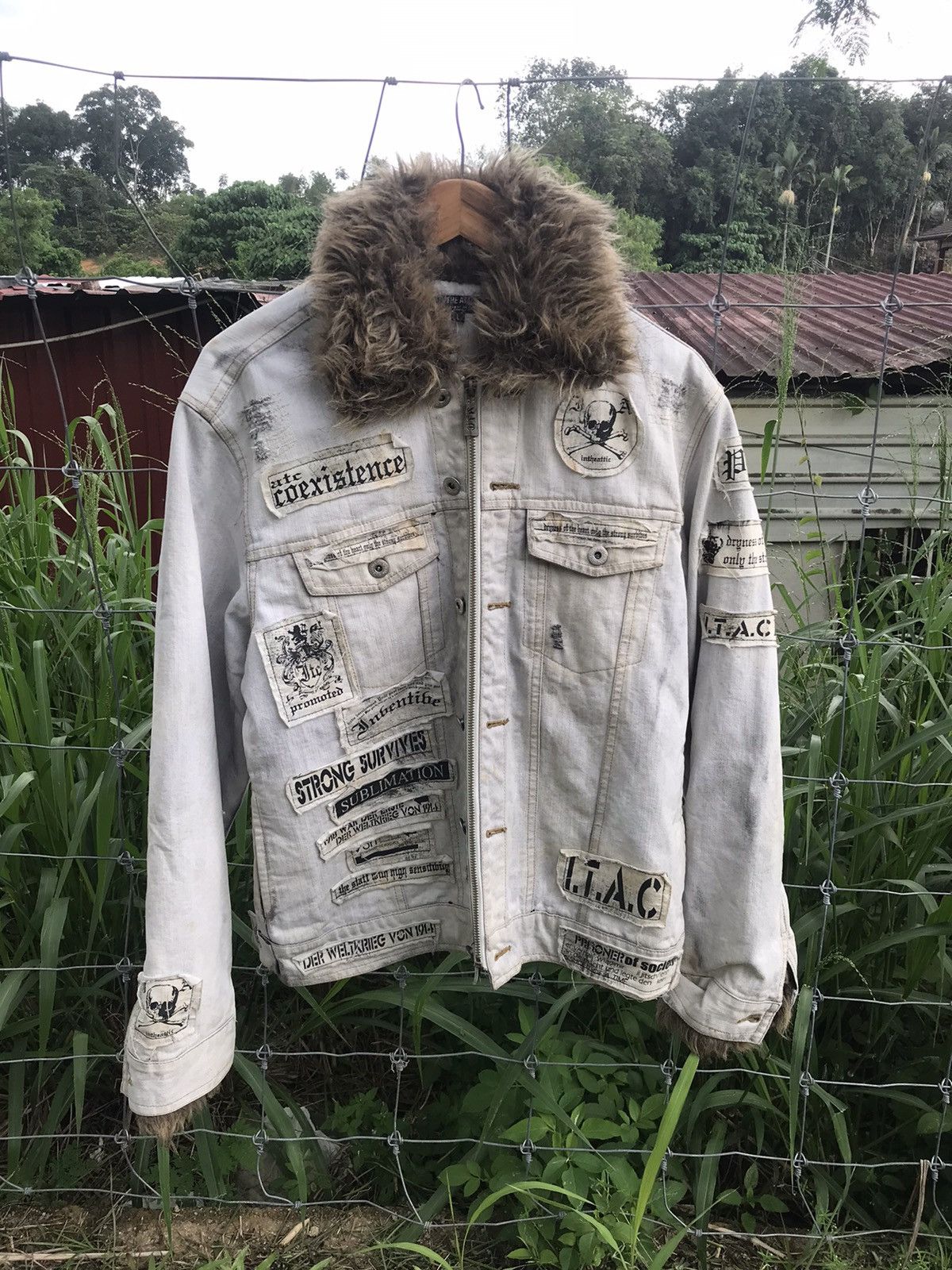 If Six Was Nine × In The Attic In The Attic Mink Fur Denim Jacket Size US M / EU 48-50 / 2 - 1 Thumbnail