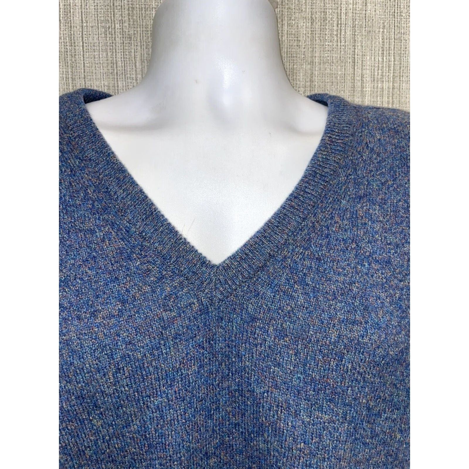 Vintage Lord Jeff Australian LambsWool V-Neck Vest Sweater Dark Blue Mens XL Size US XL / EU 56 / 4 - 2 Thumbnail