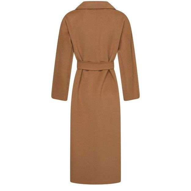 Max Mara MAX MARA Esturia Belted Brown Wool Long Coat New & Authentic Size XS / US 0-2 / IT 36-38 - 2 Thumbnail