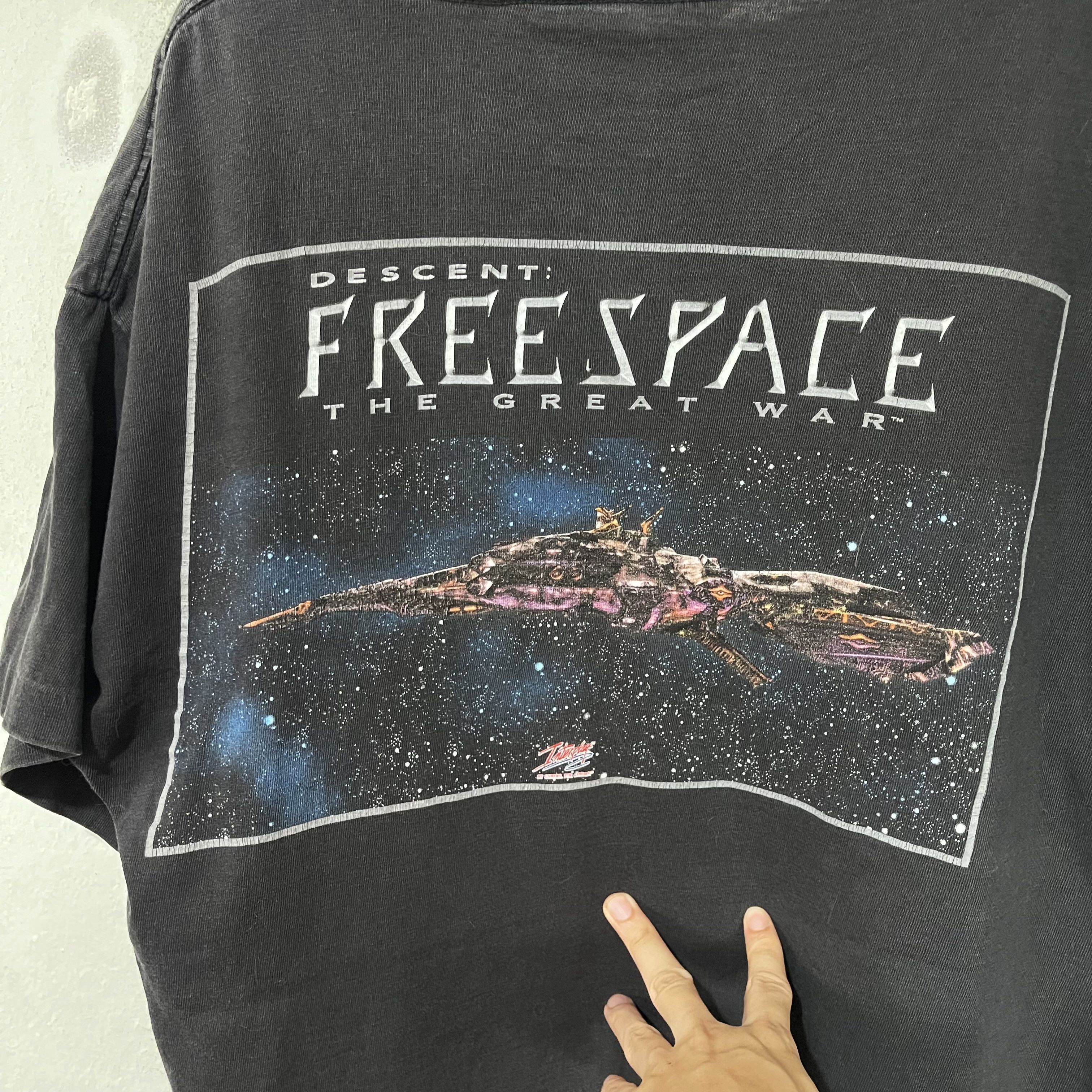 Vintage Vintage 1998 Descent FreeSpace The Great War T-Shirt Size US XL / EU 56 / 4 - 2 Thumbnail