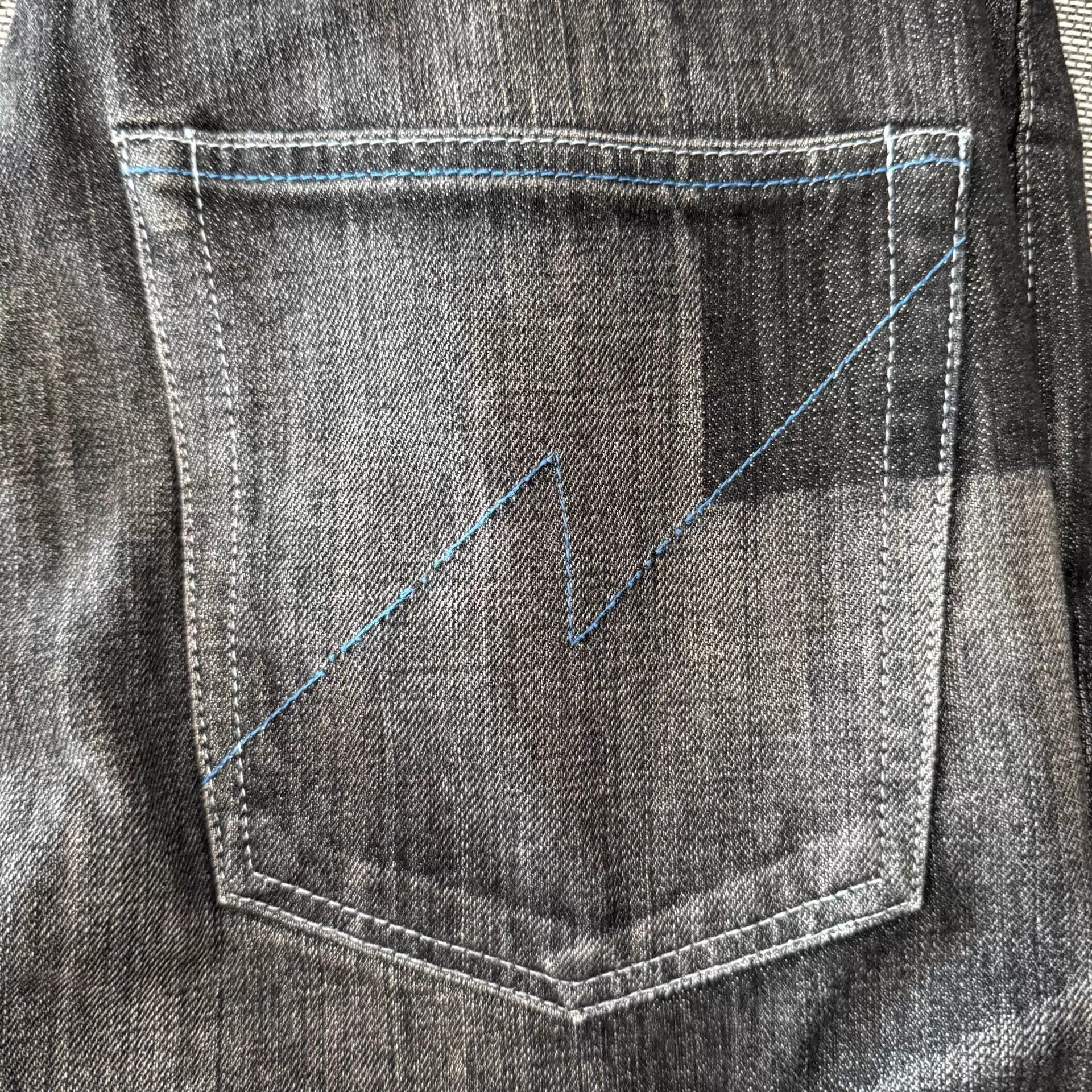 Neighborhood Neighborhood 14AW Slim Straight Black Distressed Denim Size US 32 / EU 48 - 5 Thumbnail
