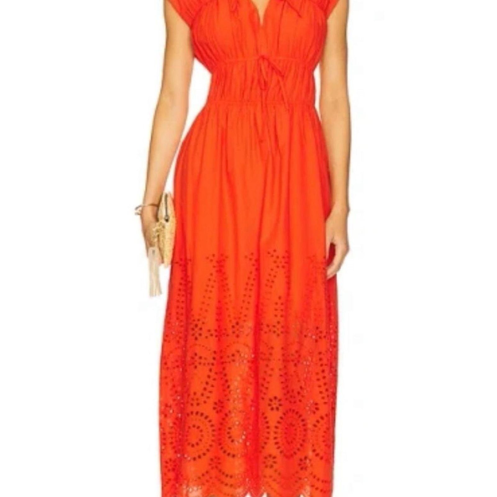 Steve Madden Red Summer Dress - Full length red summer maxi dress Size XS / US 0-2 / IT 36-38 - 3 Thumbnail