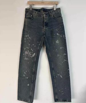 Helmut Lang Helmut Lang Helmut Lang Splash blue jeans-2506 Size US 33 - 1 Thumbnail