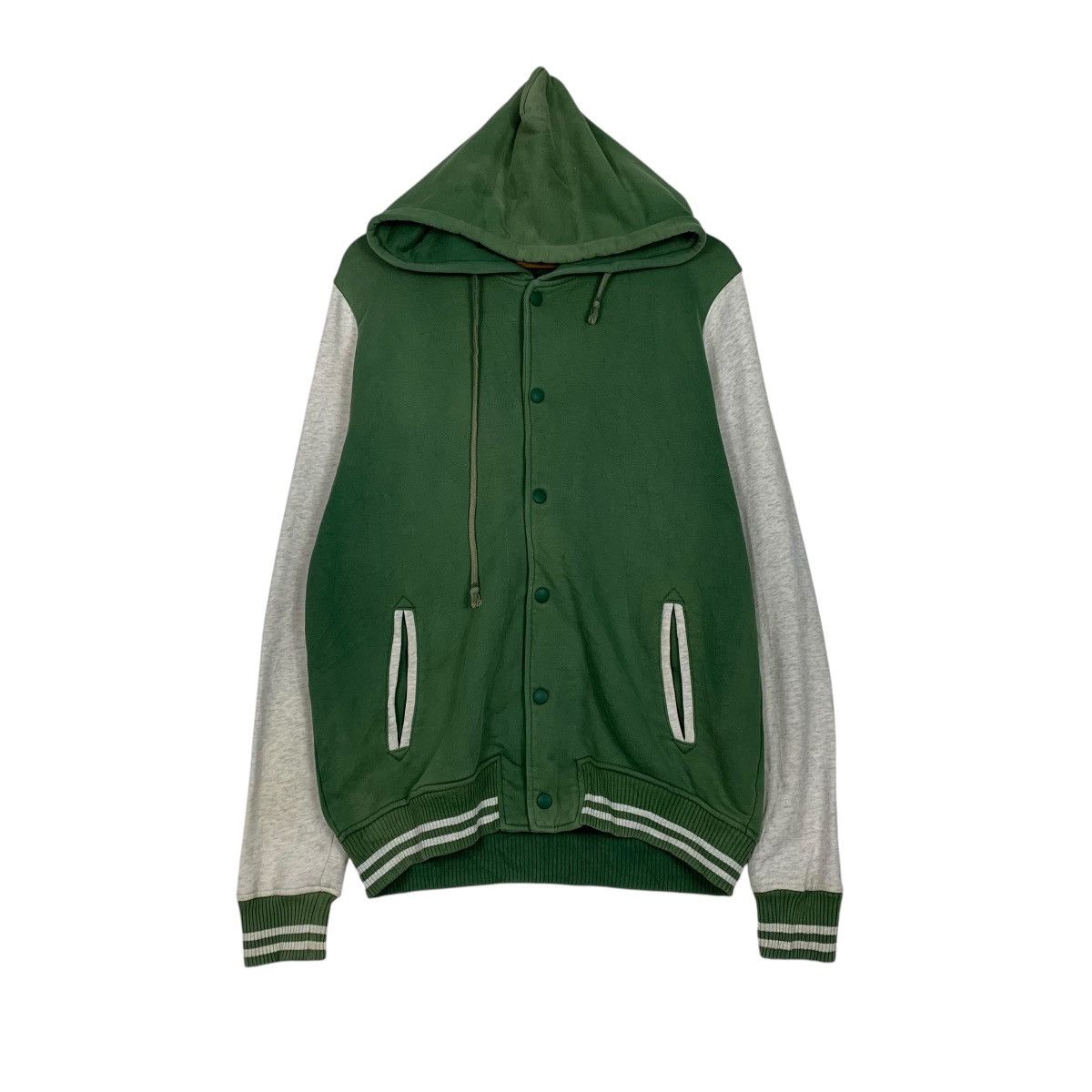 Beams Plus Vintage Beams Hooded Varsity Jacket Size US L / EU 52-54 / 3 - 1 Thumbnail