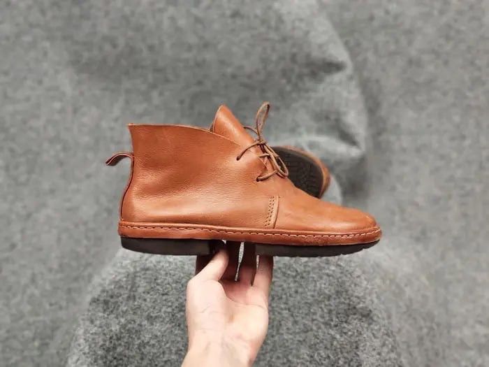 Trippen Trippen Germany Slow f Lacu up Brown Leather Unizes Boots Size US 7 / EU 40 - 6 Thumbnail