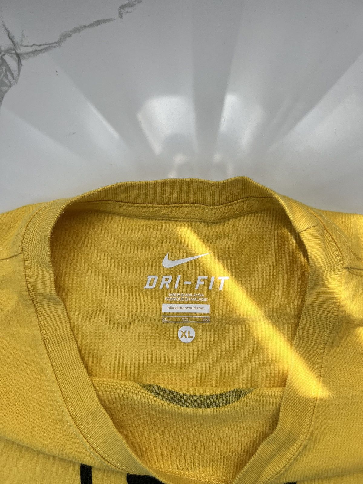 Nike × Vintage 90's NIKE LIVE STRONG DRI-FIT CENTR SWOOSH Y2K BIG LOGO TEE Size US XL / EU 56 / 4 - 5 Thumbnail