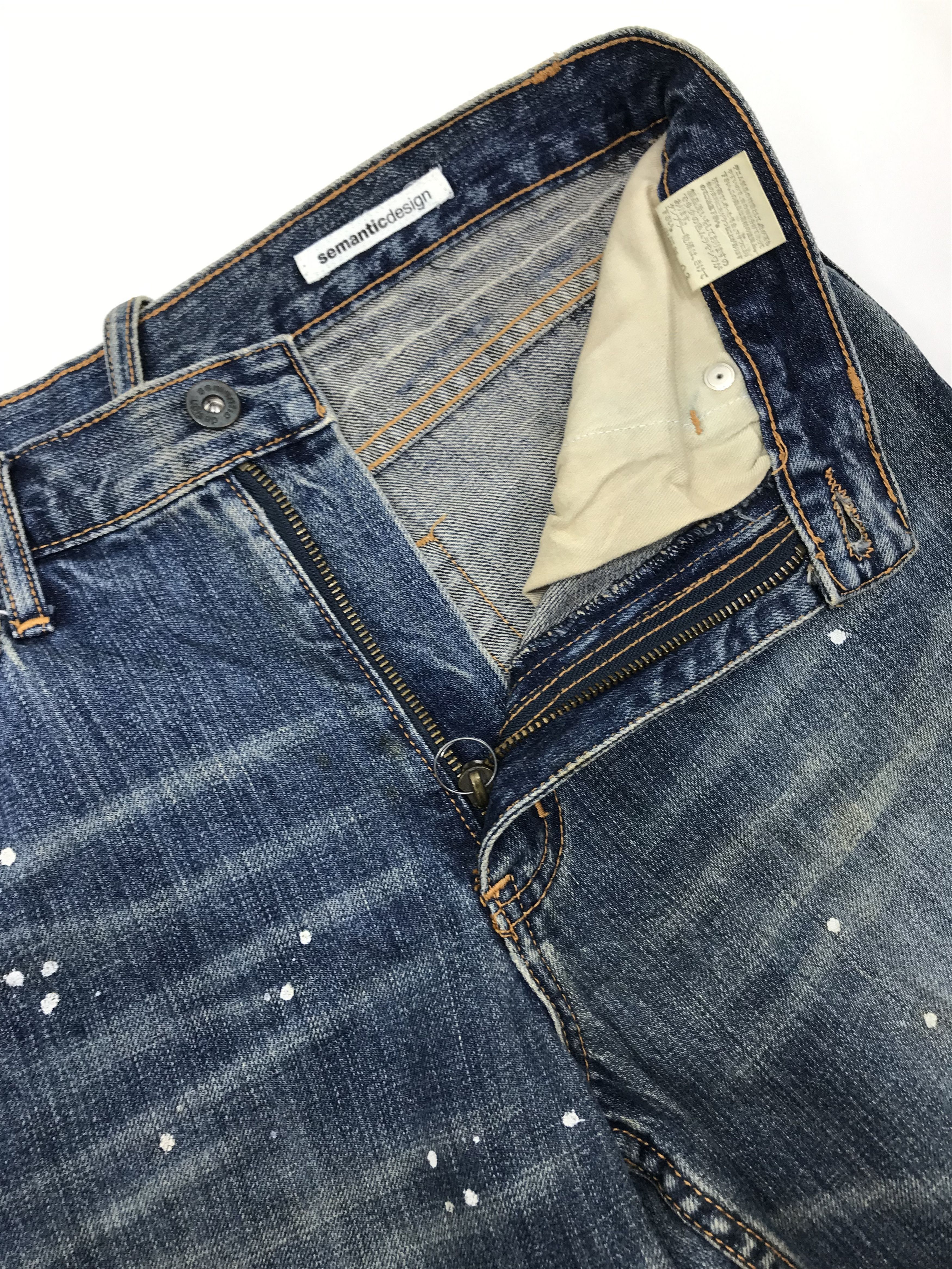 semanticdesign Vintage Semantic Design Paint Splatter Jeans Size US 30 / EU 46 - 9 Thumbnail