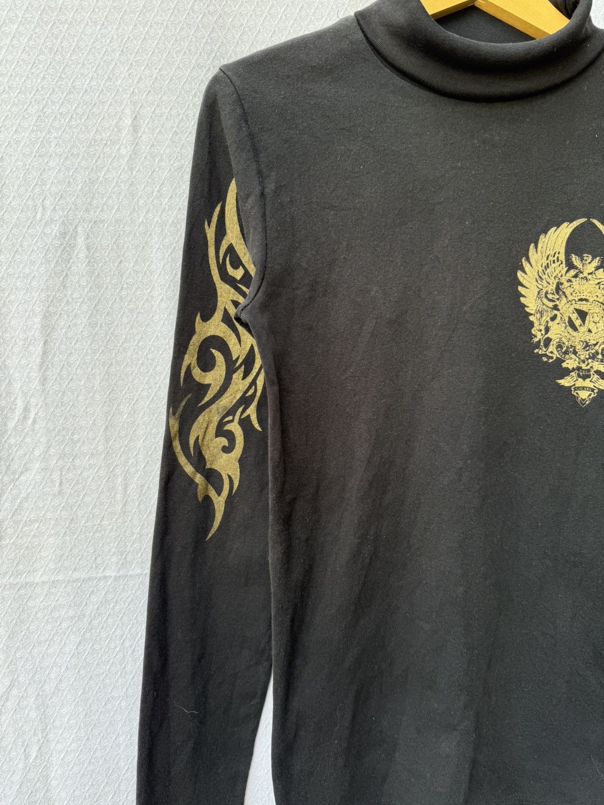 Hysteric Glamour Japanese Turtle Neck Tribal Poem Gothic Style Longsleeve Size US M / EU 48-50 / 2 - 7 Thumbnail