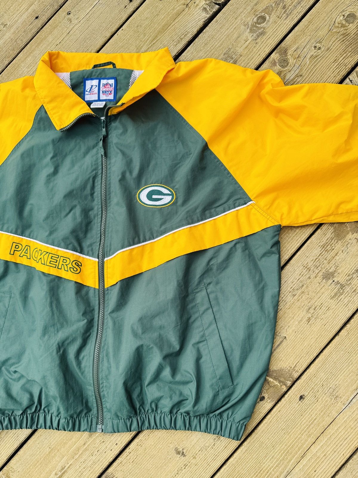 Logo Athletic Vintage 90s Green Bay Packers Logo Athletic Windbreaker Size US XL / EU 56 / 4 - 2 Thumbnail