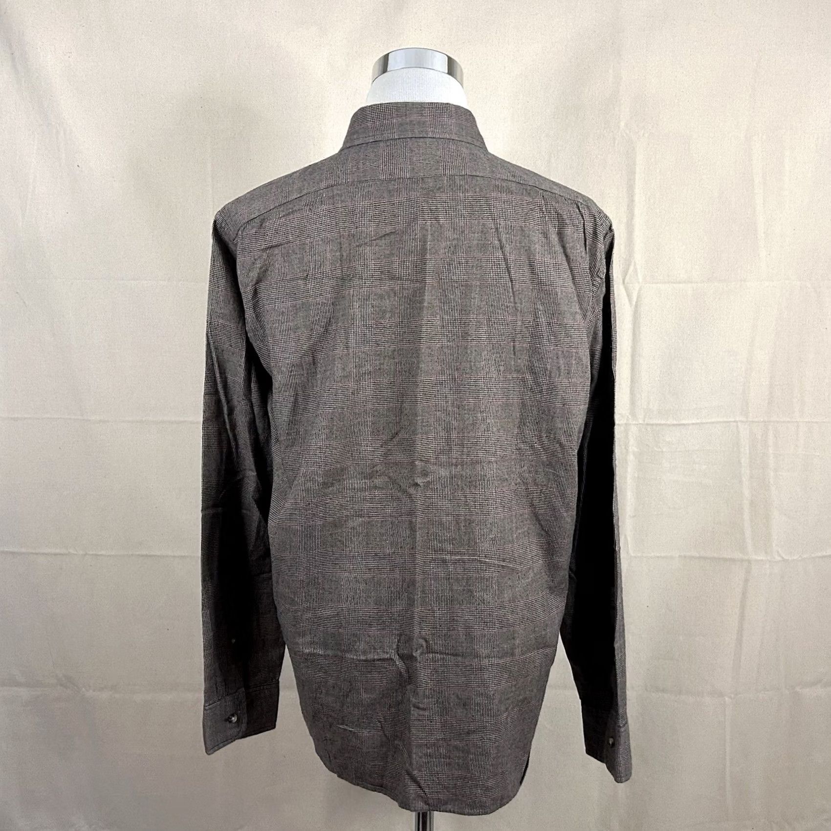 J.Crew J.CREW XL Slim Fit Brushed Cotton Shirt Glen Plaid Gold Black Cotton Casual Button-Front Shirt Mens Size US XL / EU 56 / 4 - 5 Thumbnail