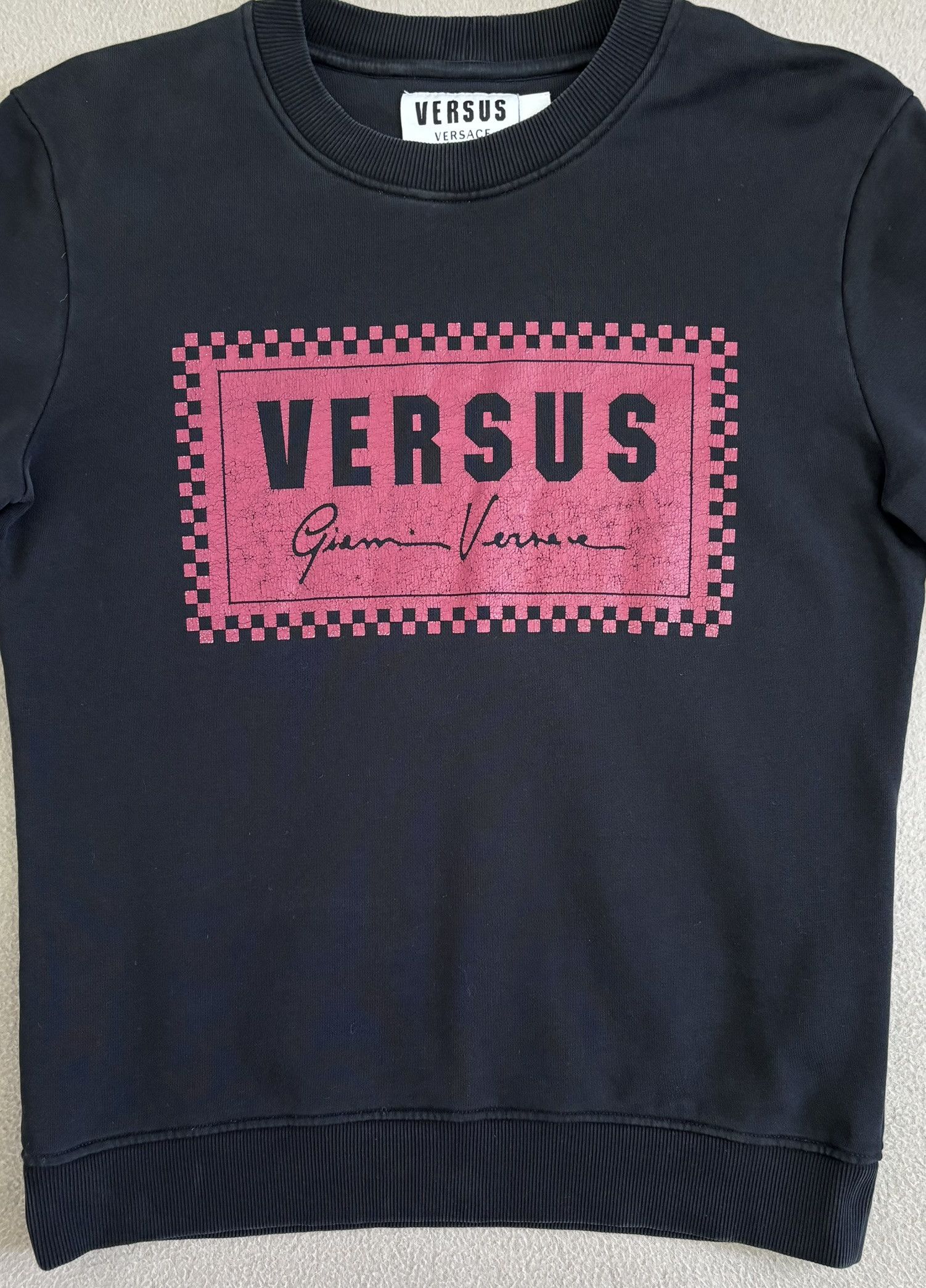 Versus Versace Versus Versace Box Logo Black sweatshirt size XL Size XL / US 12-14 / IT 48-50 - 6 Thumbnail