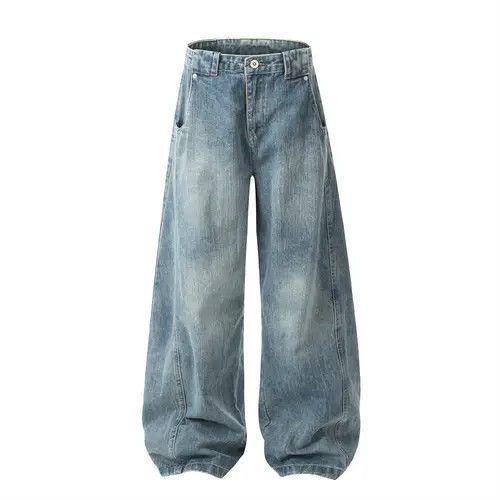 VIBE Men's tie-dye patchwork casual washed distressed jeans Size US 34 / EU 50 - 2 Thumbnail