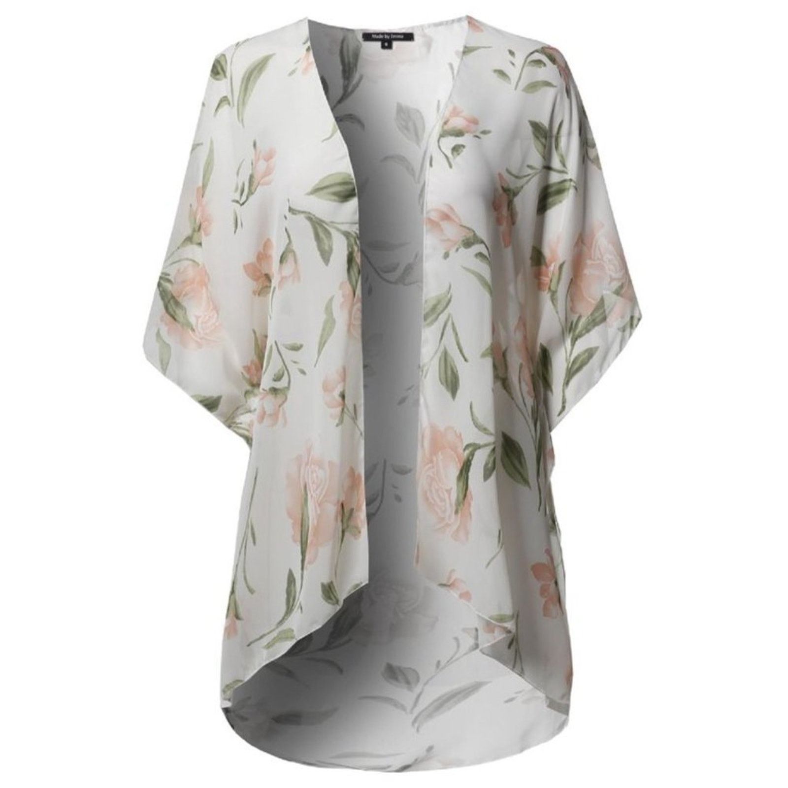 Other Emory Park Women's Loose Floral Super Light Kimono Blouse M Size M / US 6-8 / IT 42-44 - 3 Thumbnail