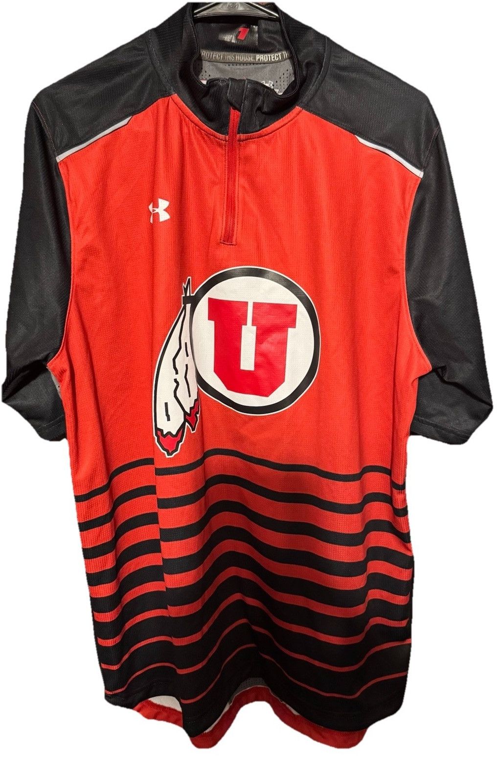Under Armour University of Utah Utes Under Armour 1/4 Zip Men's L Player Size US L / EU 52-54 / 3 - 1 Thumbnail
