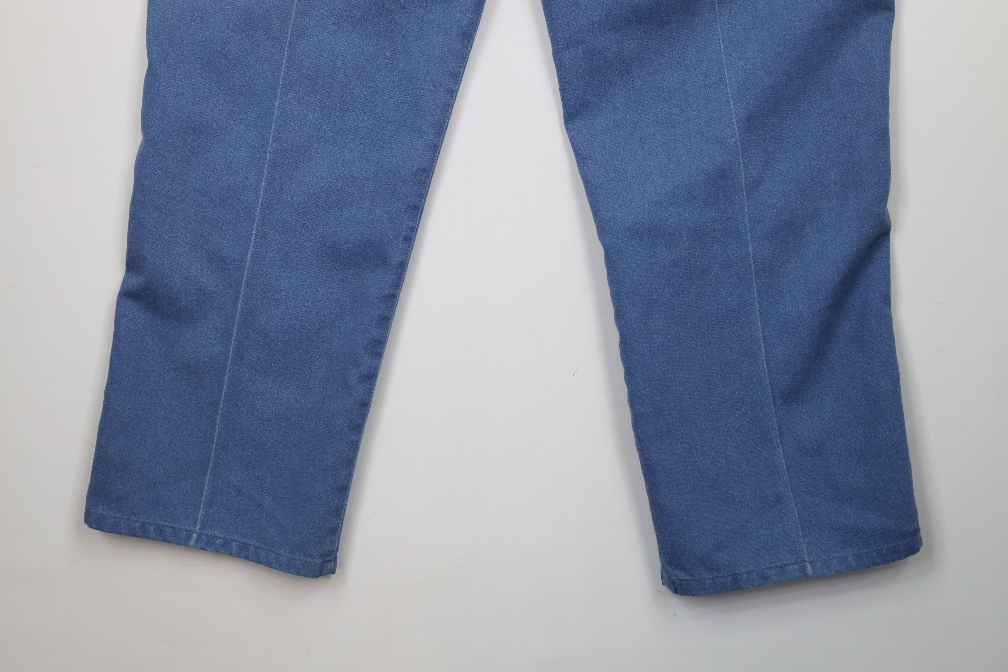 Vintage Vintage 90s Streetwear Flared Wide Leg Denim Jeans Blue Size US 36 / EU 52 - 13 Thumbnail