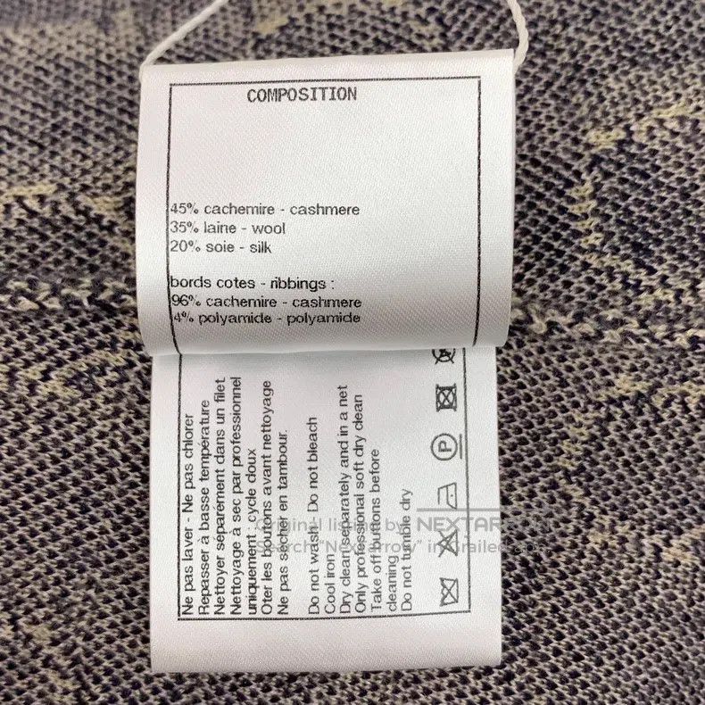 Chanel Chanel 21B Colour-blocked plaid cashmere V-neck short-slee Size XS / US 0-2 / IT 36-38 - 7 Thumbnail