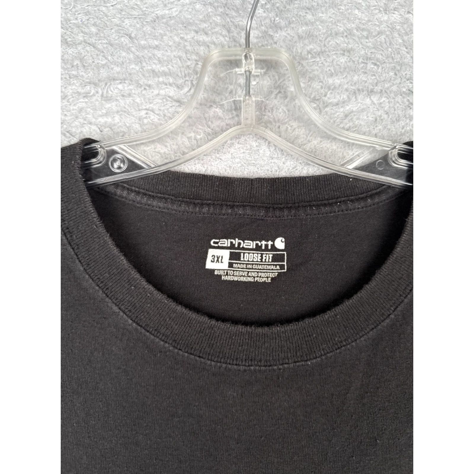Carhartt VINTAGE Carhartt Shirt Mens 3XL XXXL Black Short Sleeve Pocket Crew Neck Cotton READ Size US XXL / EU 58 / 5 - 7 Thumbnail