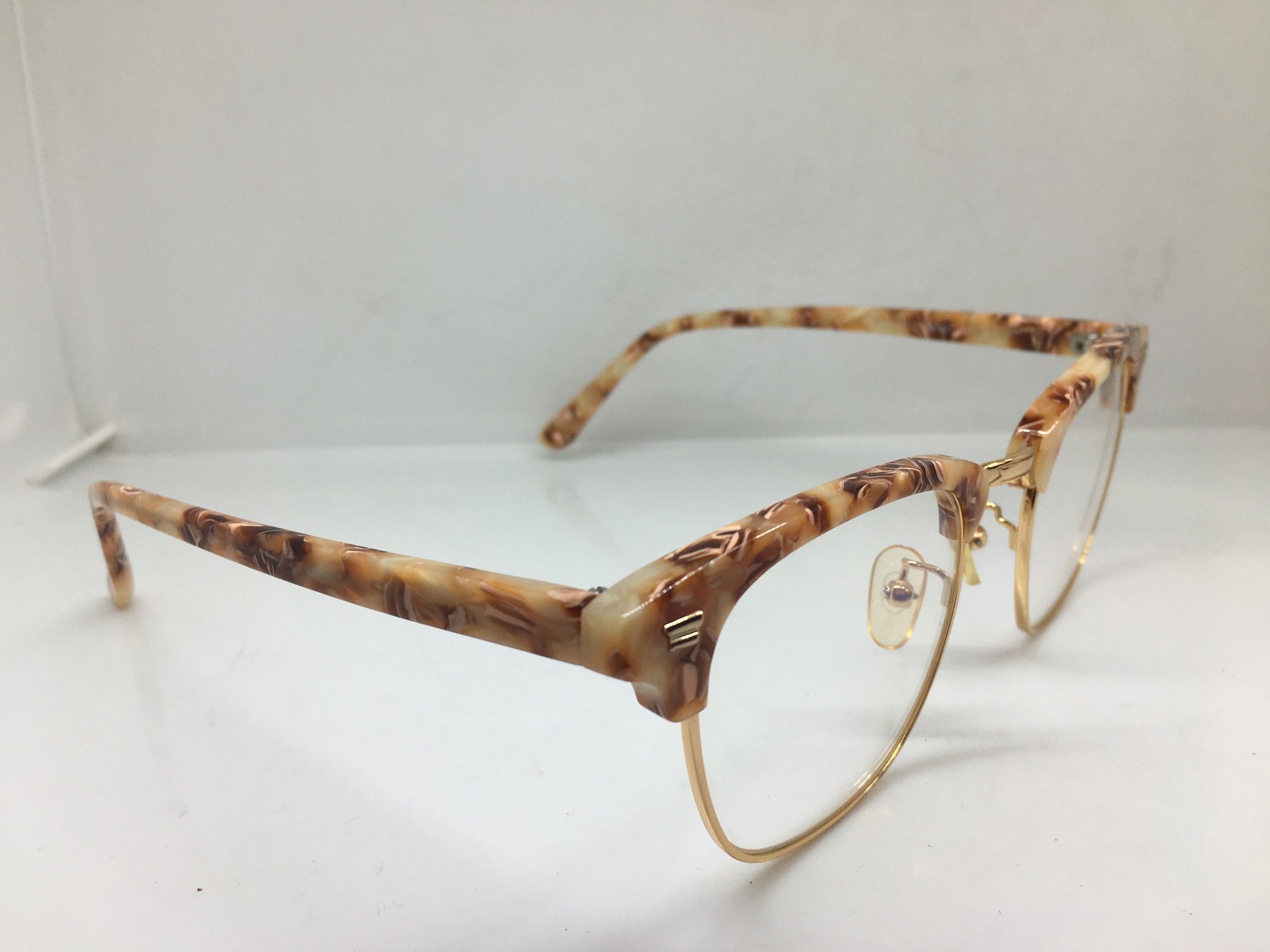 Other Mod Malcolm X Gold Eyeglasses Frame Size ONE SIZE - 2 Thumbnail