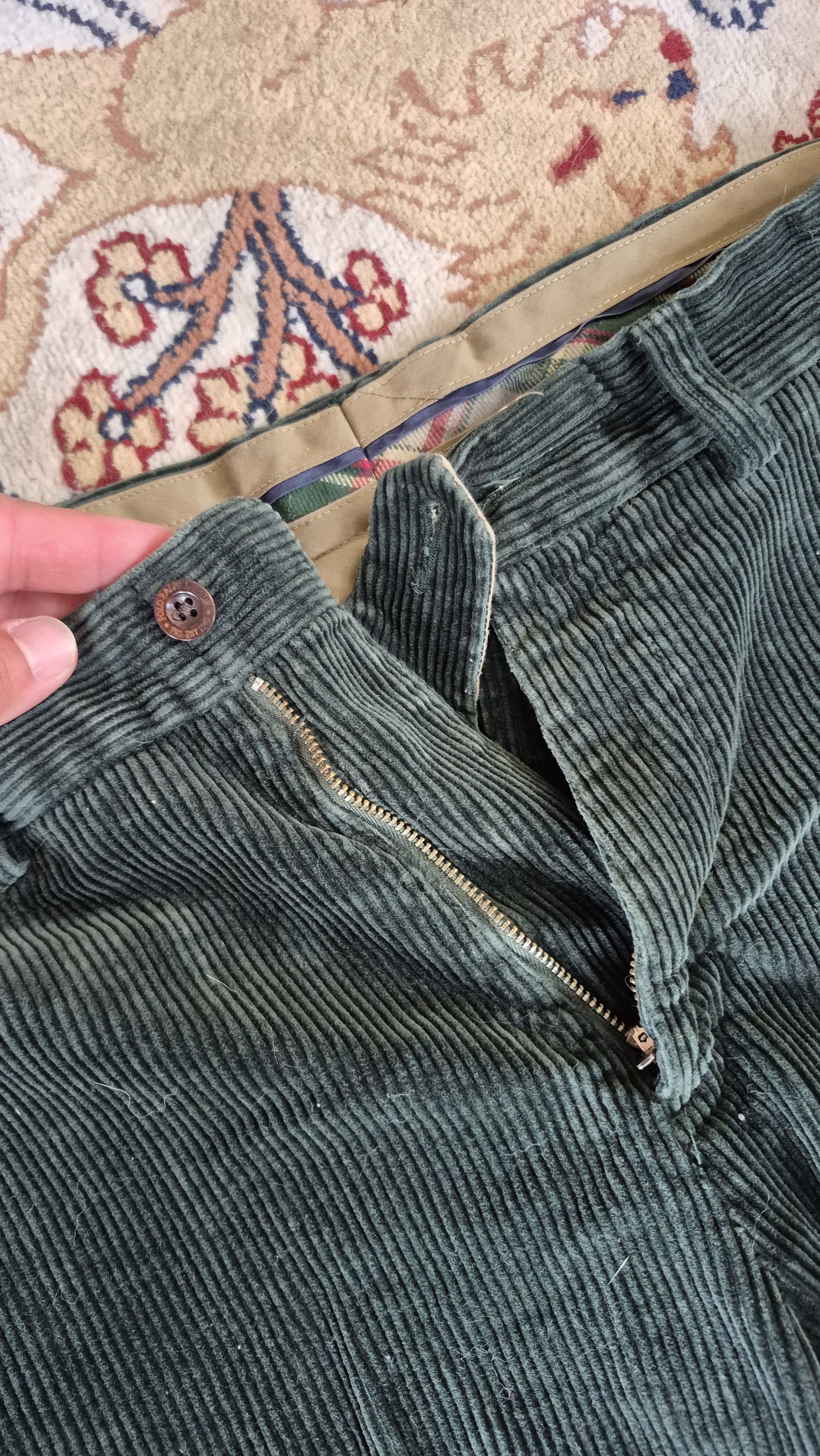 Polo Ralph Lauren Polo Green Corduroy Pants Size US 33 - 2 Thumbnail