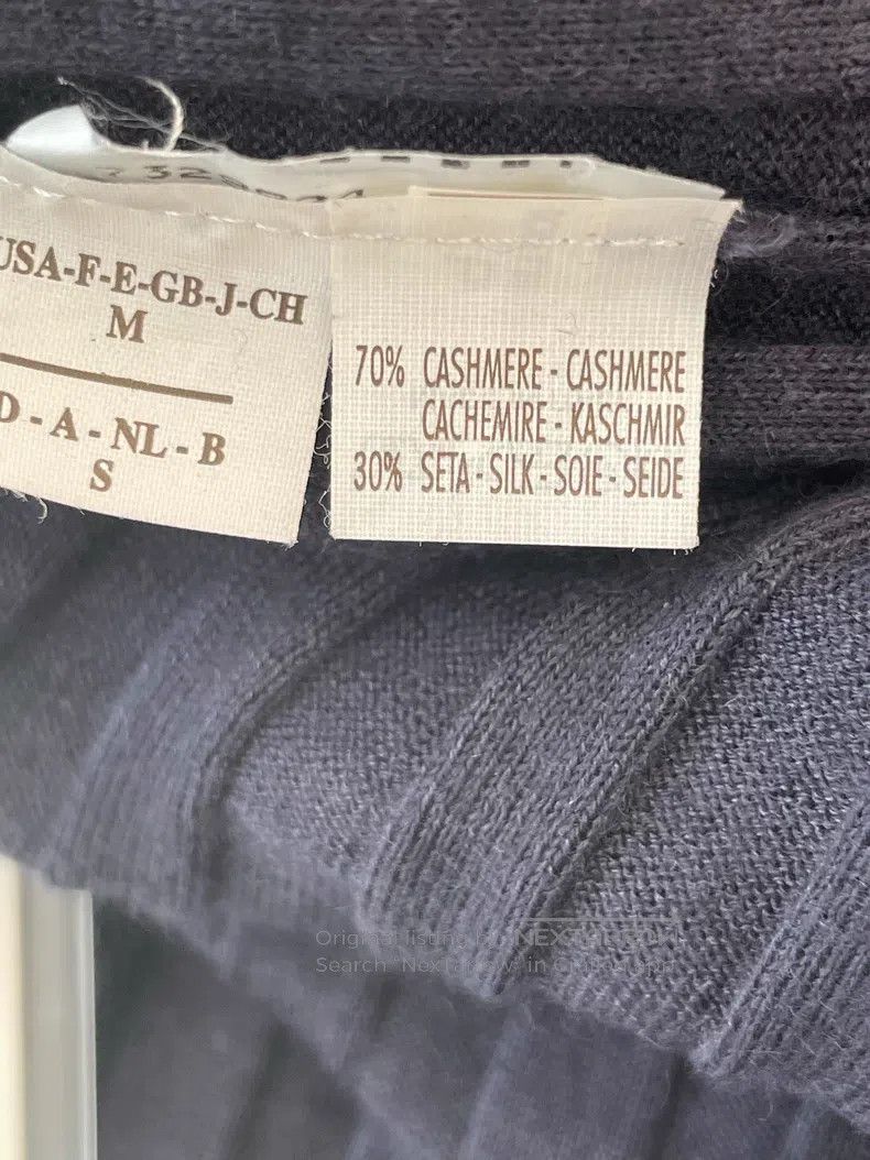 Brunello Cucinelli Brunello Cucinelli Navy Blue Cashmere High Neck Bodysuit D Size M / US 6-8 / IT 42-44 - 5 Thumbnail