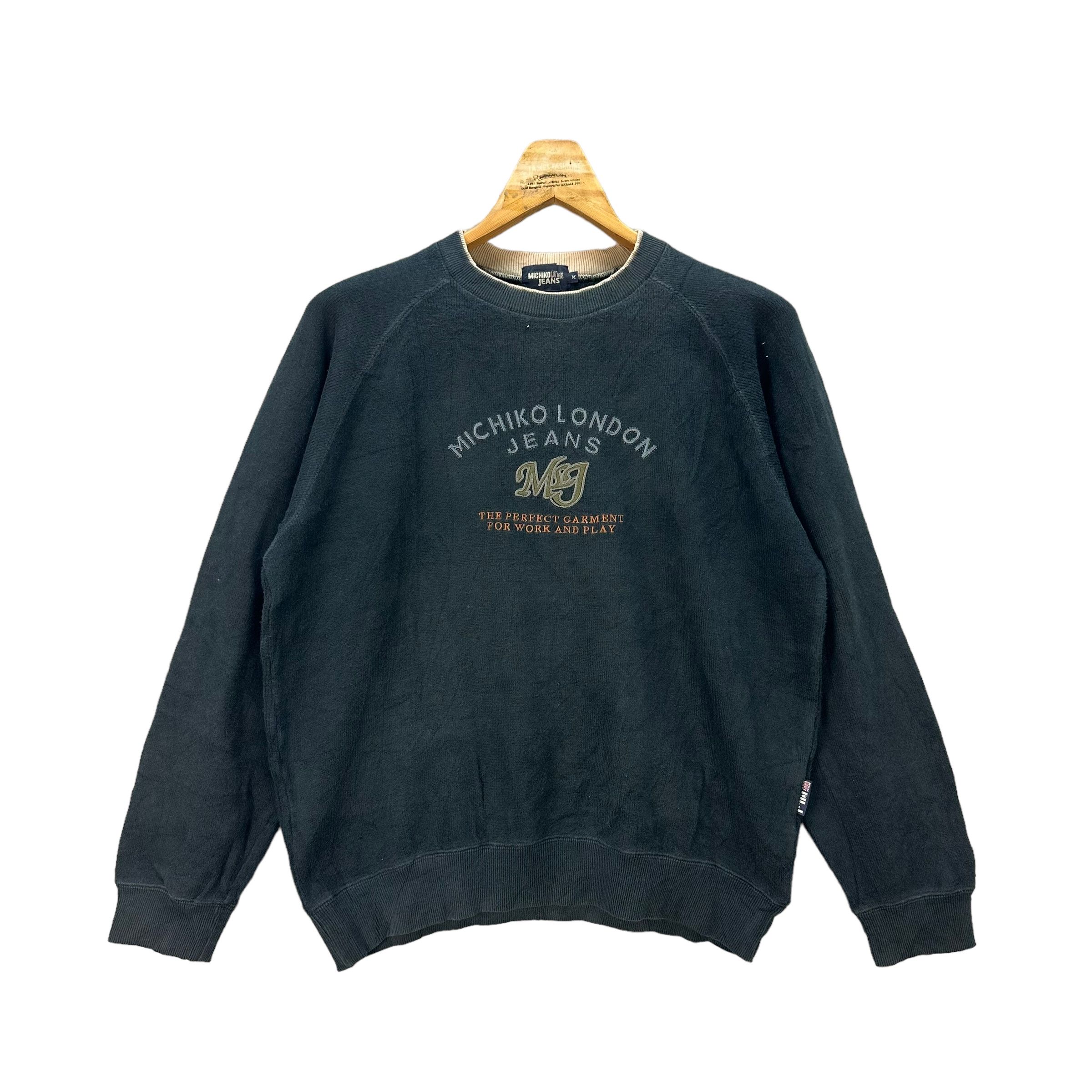 Michiko Koshino London MICHIKO KOSHINO EMBROIDERY BIG LOGO SWEATSHIRT #7941-191 Size US M / EU 48-50 / 2 - 1 Thumbnail