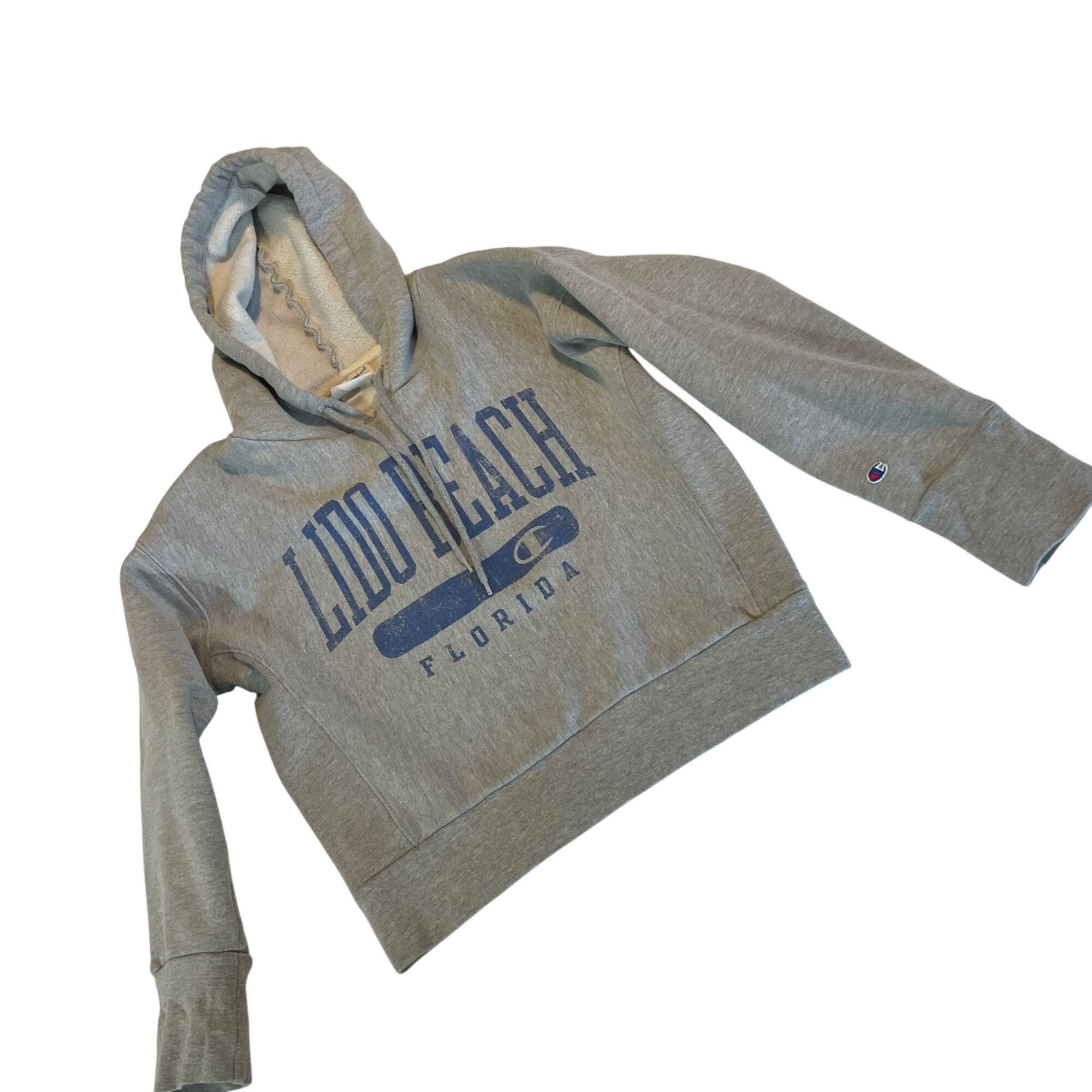Champion Vintage Champion Gray Hoodie Lido Beach Florida Gray X-Small Size XS / US 0-2 / IT 36-38 - 1 Thumbnail