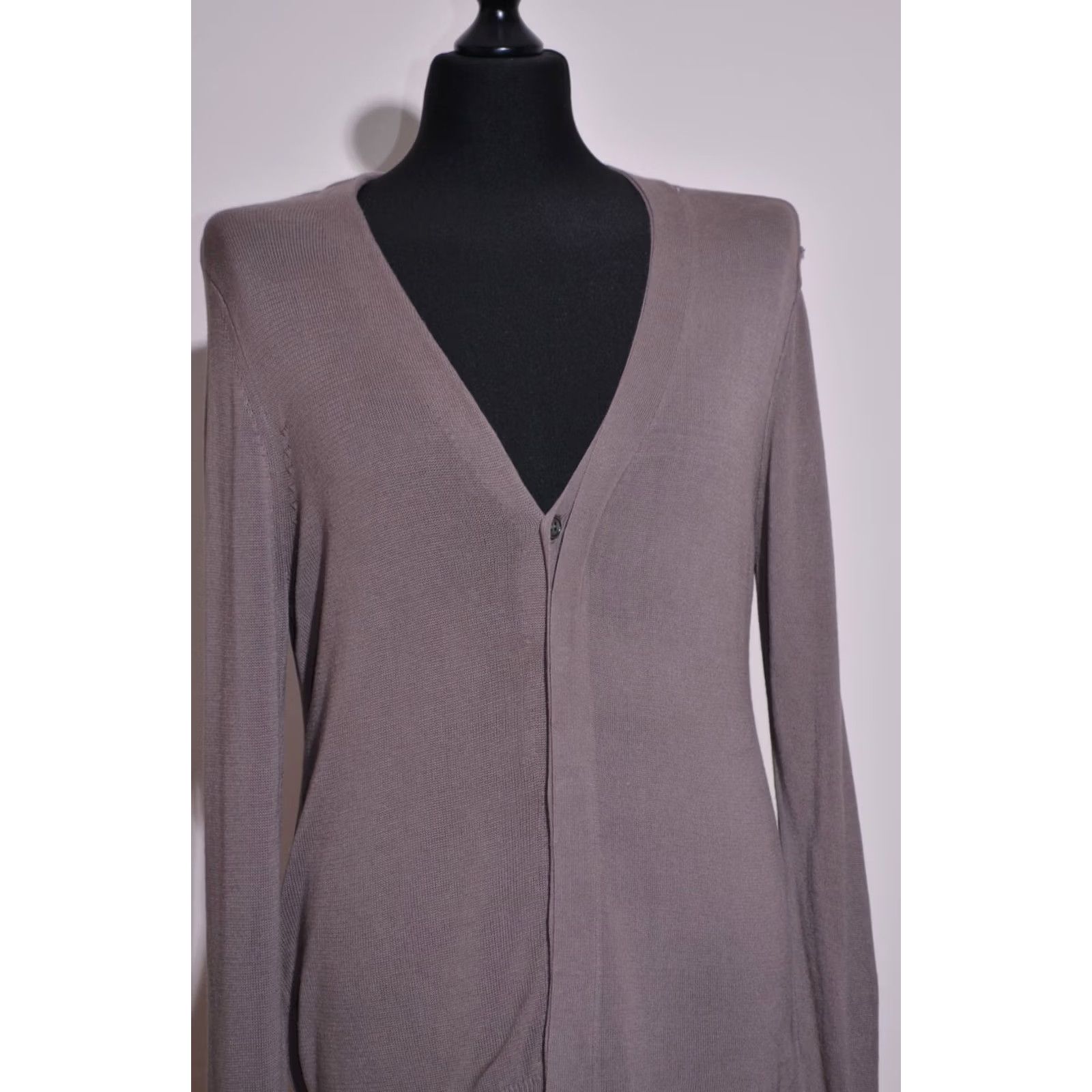 Vintage ACNE Cardigan Jumper Grey Button Front Size S Men's Paste-C SS11 - Cardigan, Knit, V-Neck, Casual, Regular, Long Sleeve, Men Size US S / EU 44-46 / 1 - 2 Thumbnail