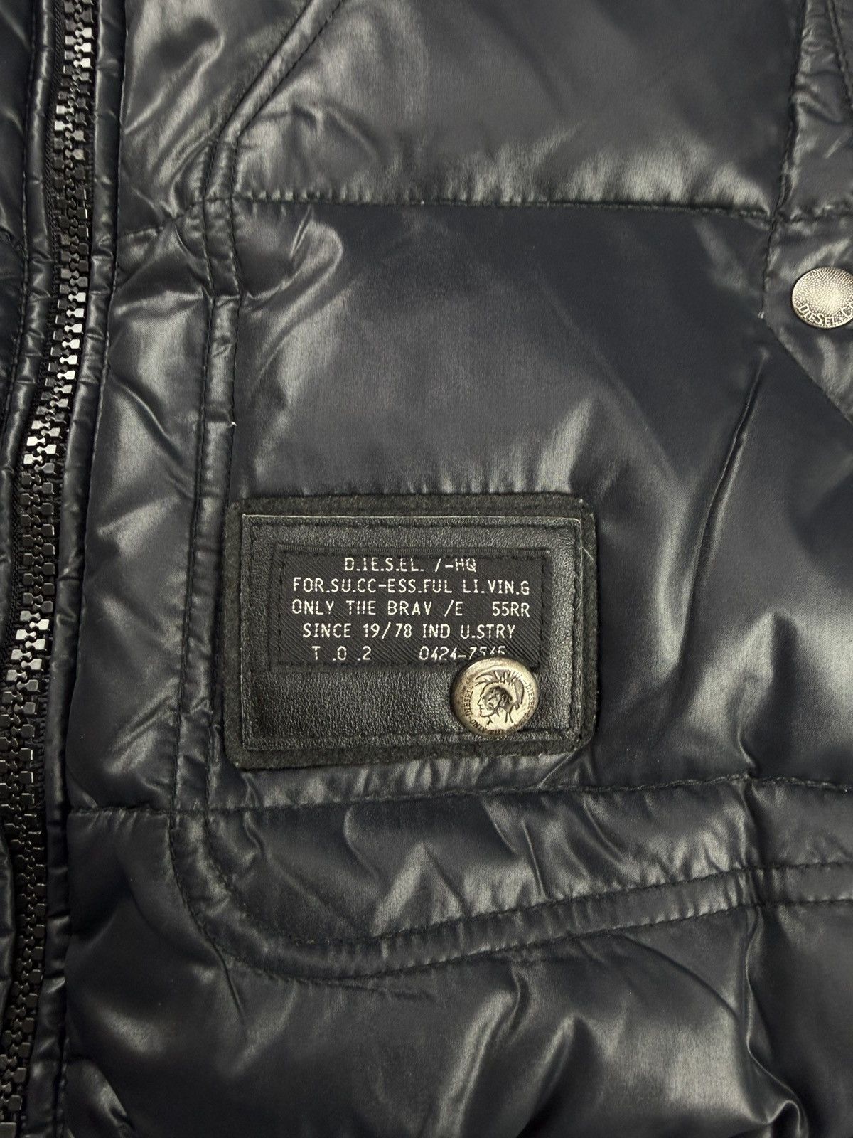 Diesel Vintage Diesel Puffer Vest Black Size L Size US L / EU 52-54 / 3 - 6 Thumbnail