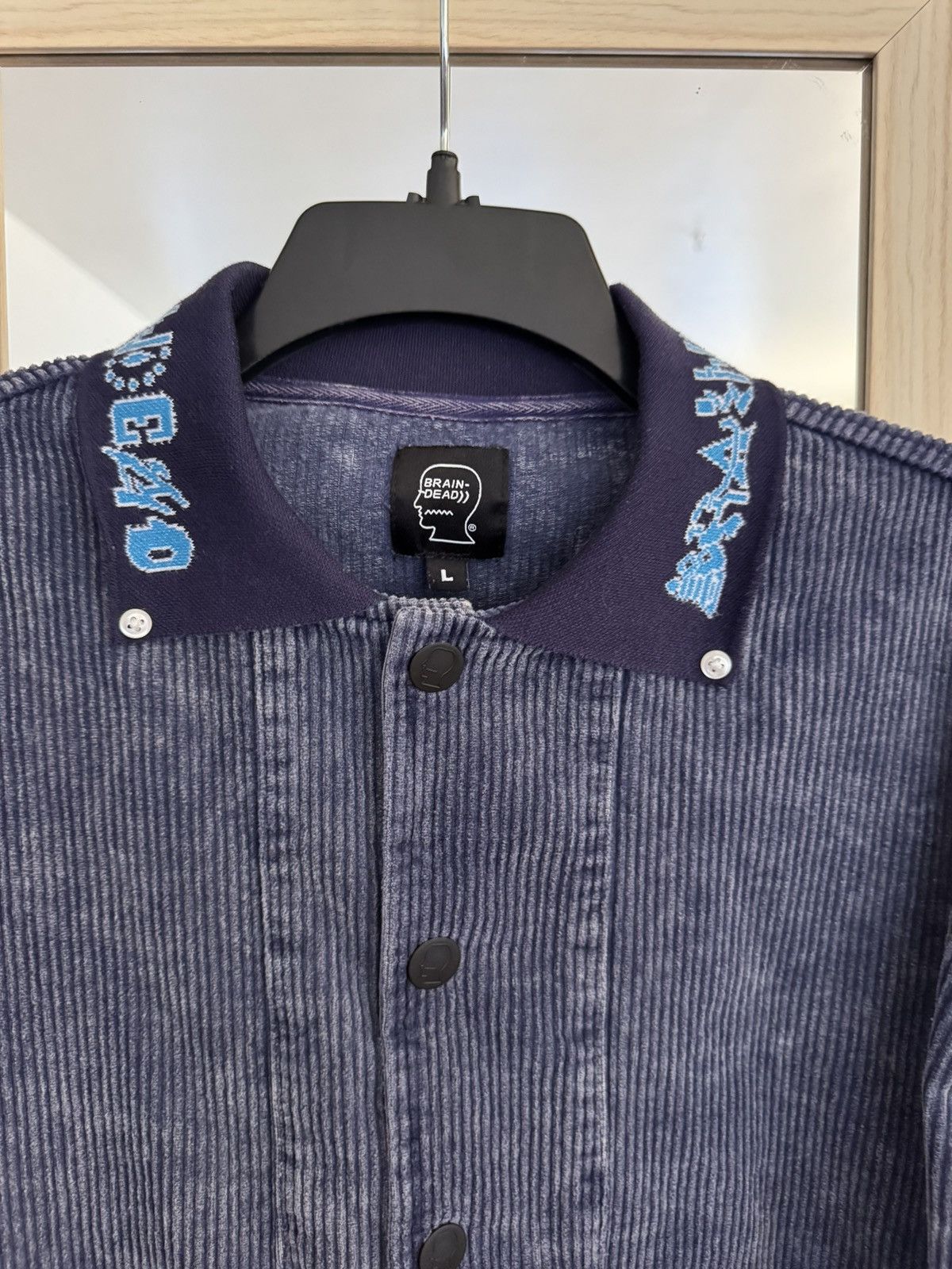 Brain Dead Brain Dead Bleached Cord Cabana Shirt (Navy) Size US L / EU 52-54 / 3 - 2 Thumbnail