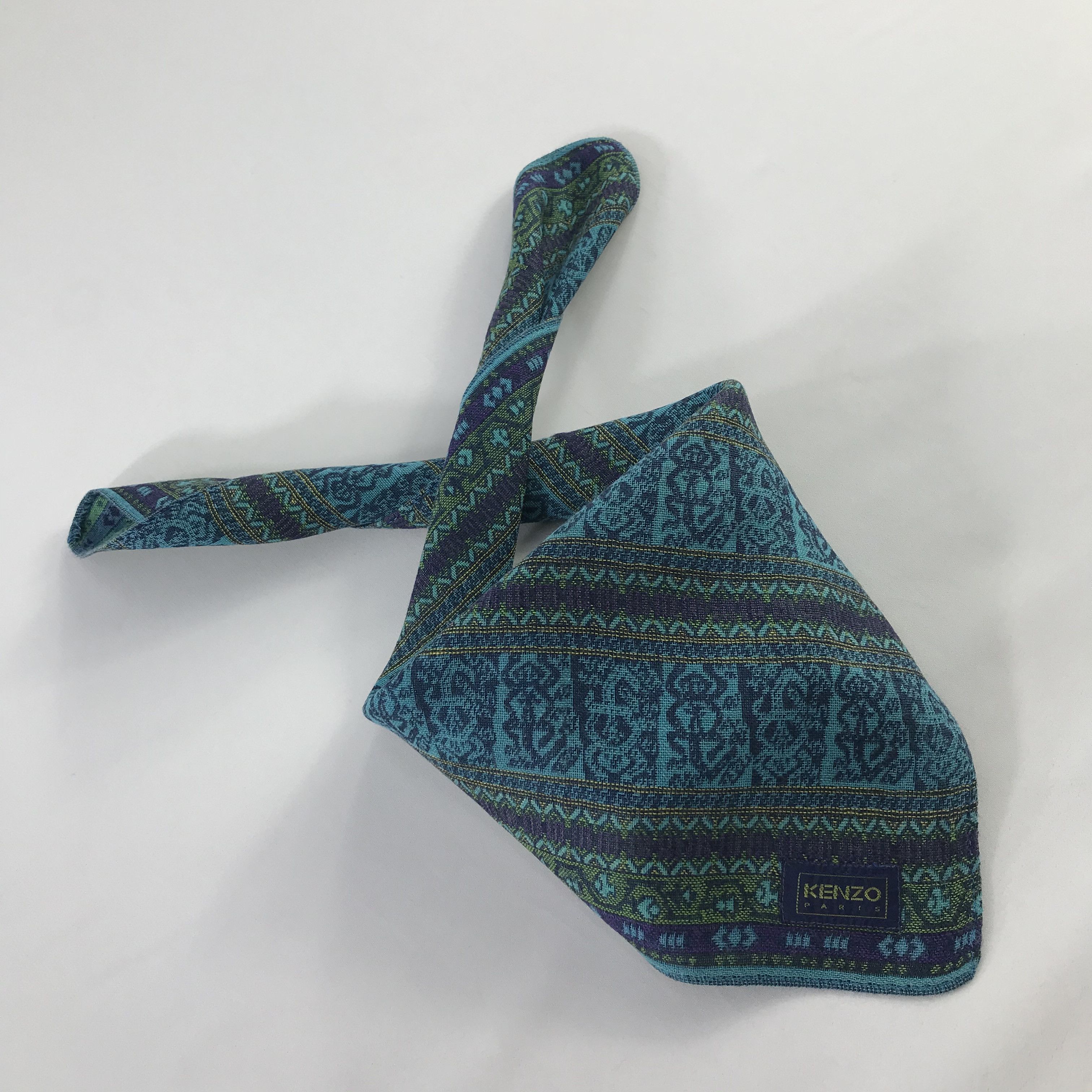 Kenzo × Vintage Kenzo Bandana / Handkerchief / Neckerchief - S724 Size ONE SIZE - 4 Thumbnail