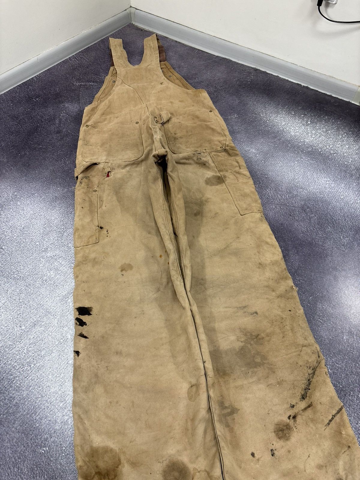 Carhartt Vintage Carhartt 1990s Duck Canvas Double Knee Bib Overalls Size US 34 / EU 50 - 20 Thumbnail