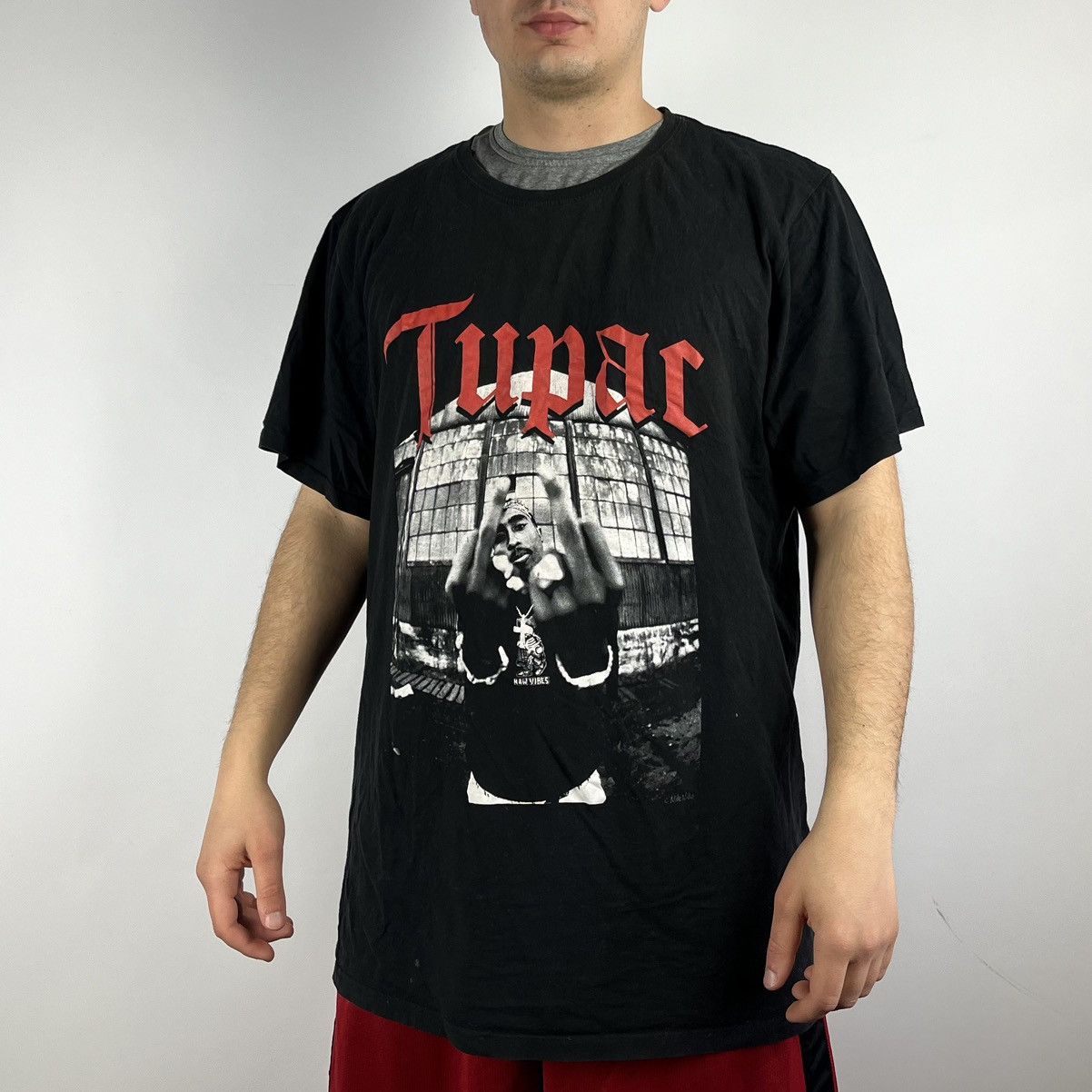 Band Tees Tupac 2pac Tshirt rap tee size Large Size US L / EU 52-54 / 3 - 1 Thumbnail