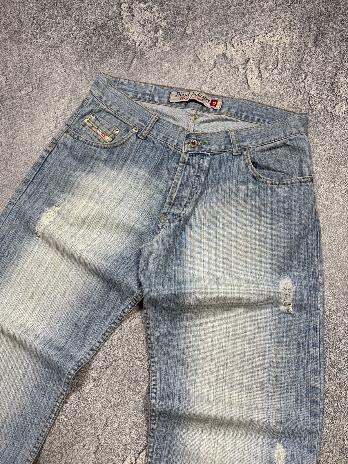 Diesel Y2K Flare Opium LGB Style Diesel Distressed Denim Jeans Size US 32 / EU 48 - 4 Thumbnail