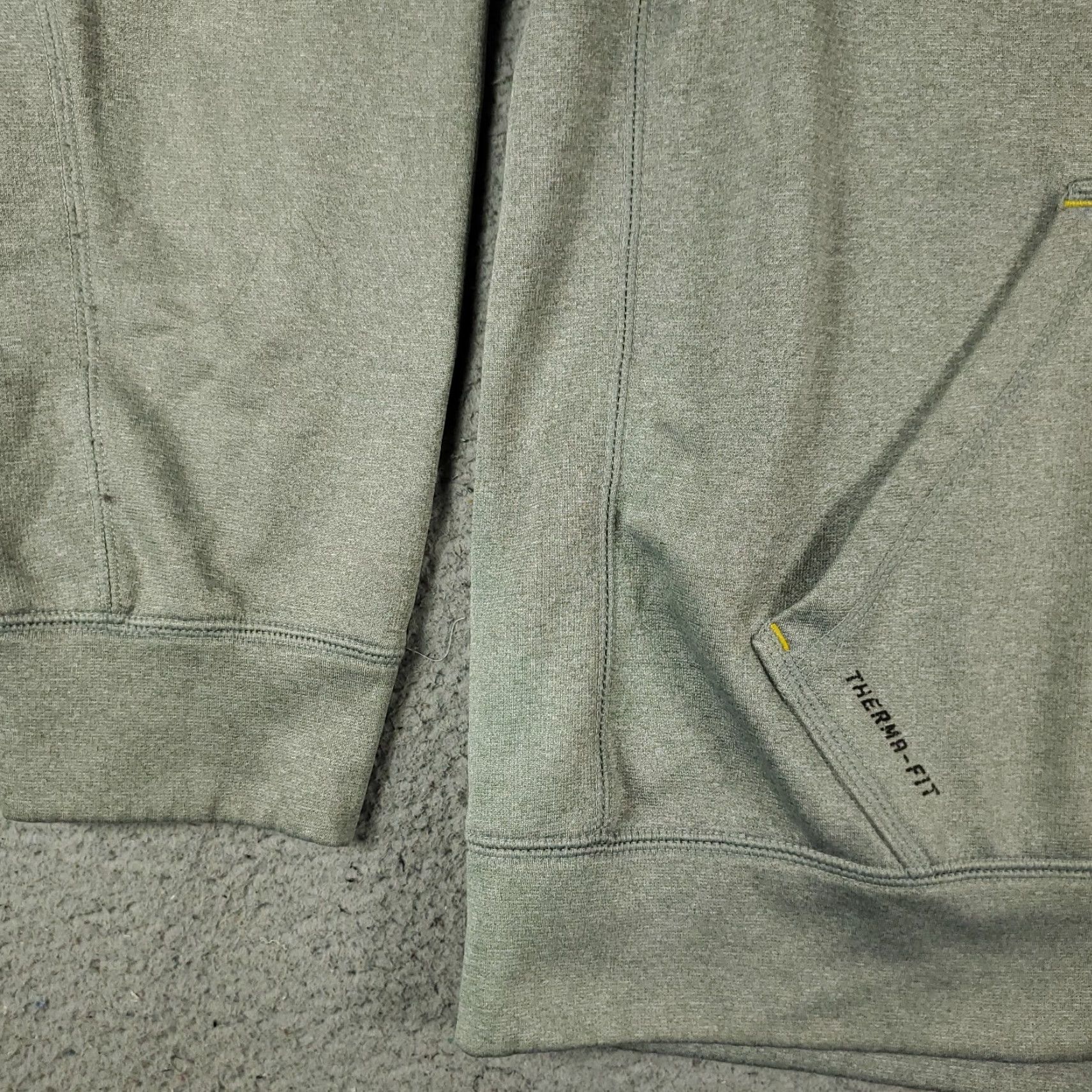 Nike Nike Hoodie Mens Large Gray Pullover Sweatshirt Swoosh Logo All Seasons Mock Neck Drawstring Regular Fit Vintage No Size US L / EU 52-54 / 3 - 3 Thumbnail