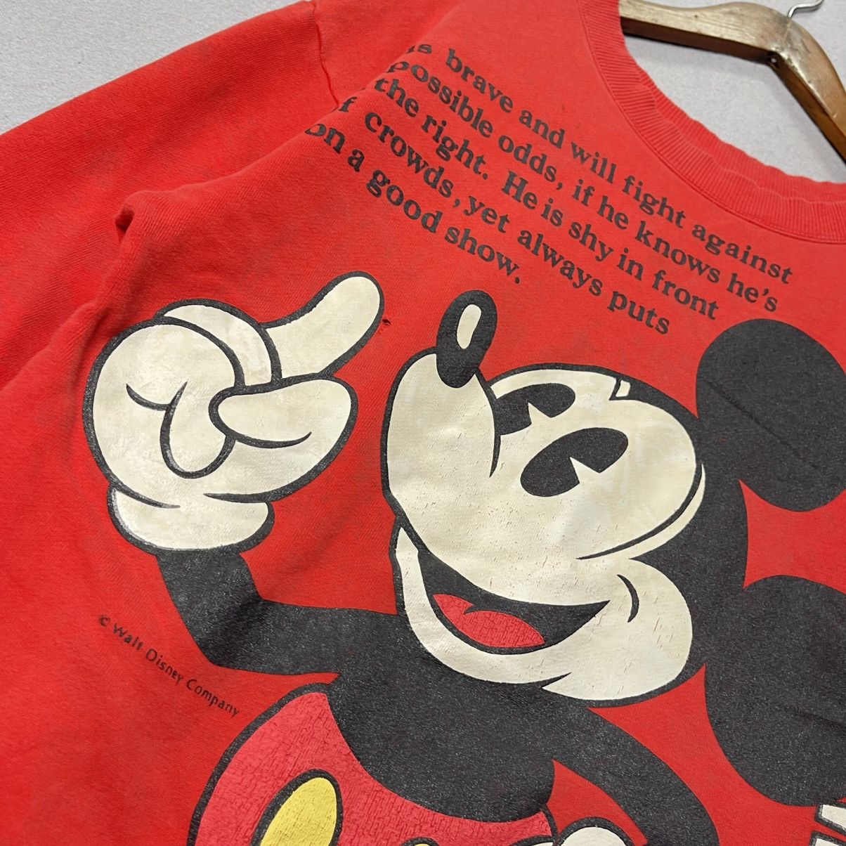 Disney Vintage Mickey & Donald Disney Sweatshirt (Double Sided) Size US M / EU 48-50 / 2 - 8 Thumbnail