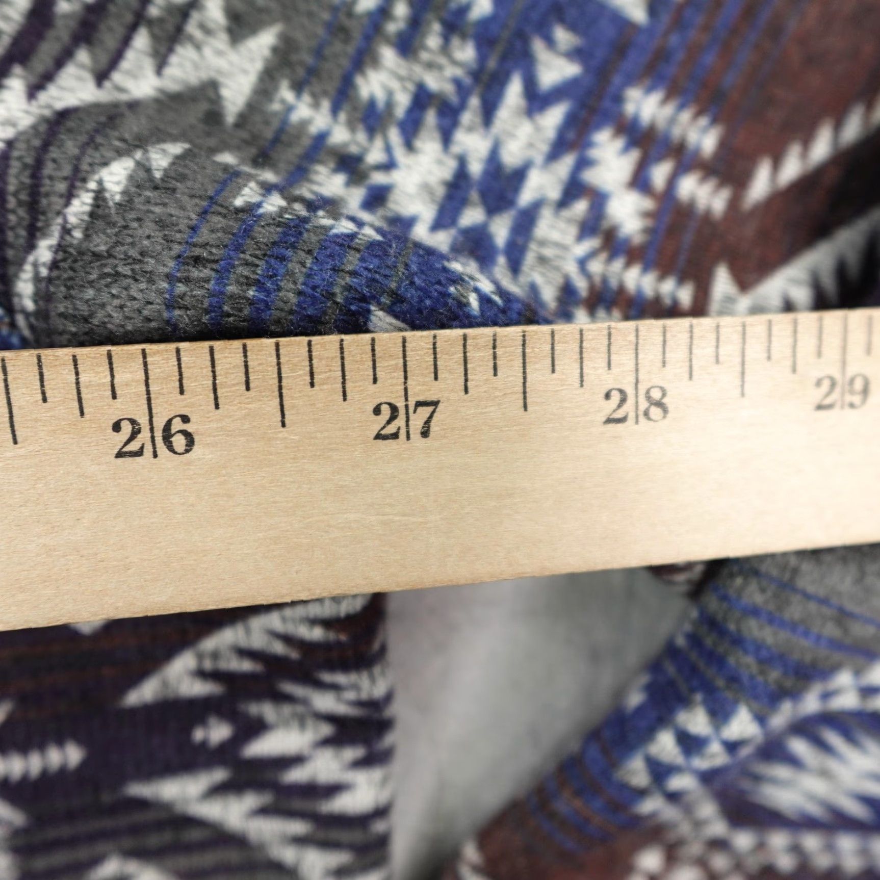 Ariat Ariat Sweater Shirt Mens XL Pullover Fleece Aztec Western Geometric Mock Neck Brown Blue Gray Southwestern Logo Size US XL / EU 56 / 4 - 5 Thumbnail