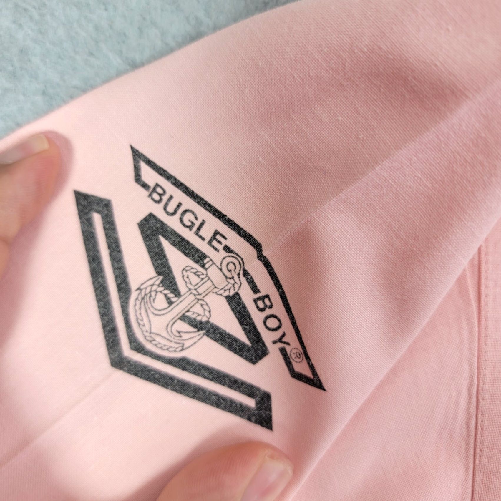 Bugle Boy VINTAGE Bugle Boy Shirt Mens Large Pink Short Sleeve Button Front Off Duty 90s Size US L / EU 52-54 / 3 - 5 Thumbnail